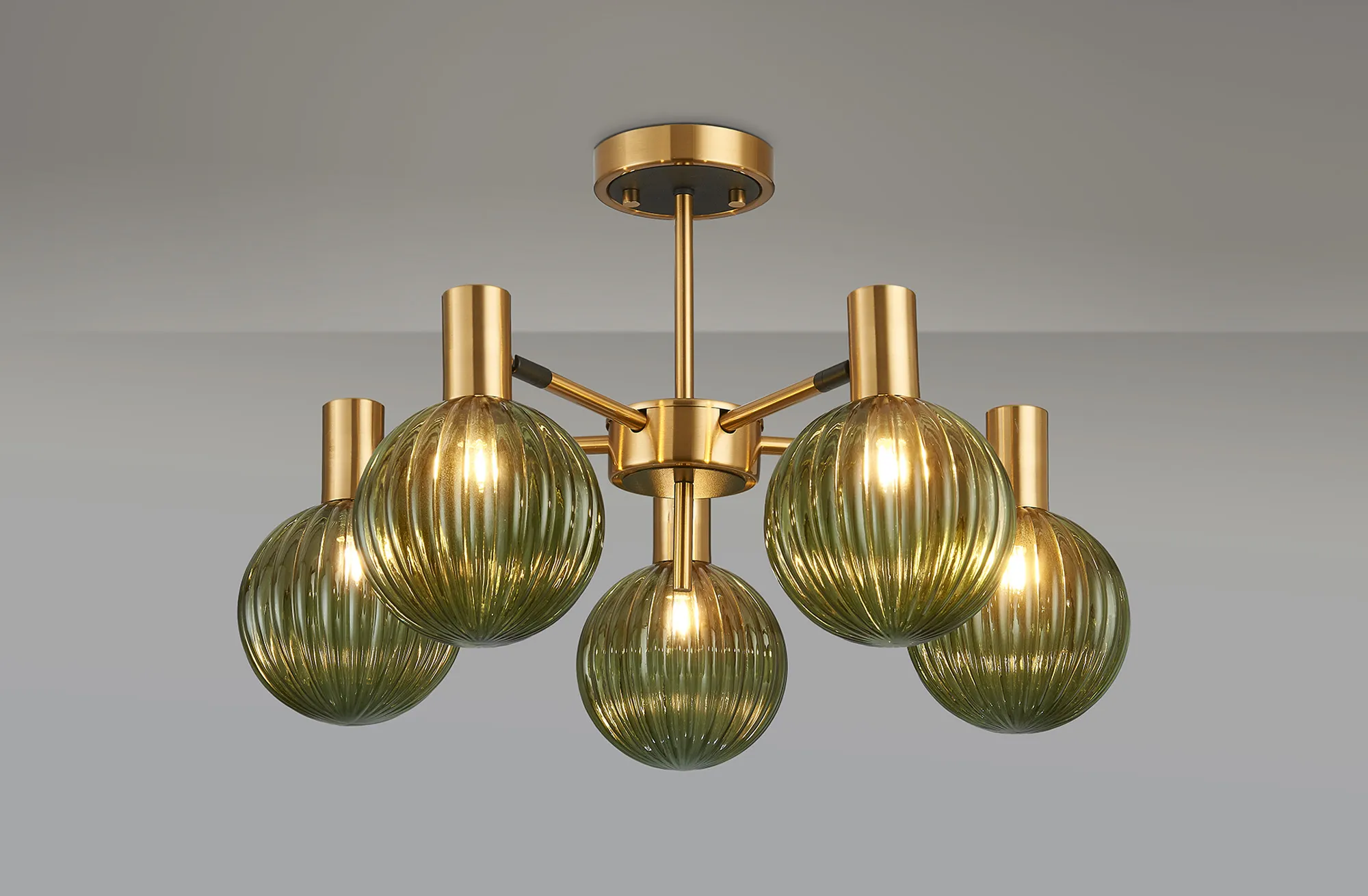 Brantley 3Lt/5 Lt Semi Flush Ceiling Light - Various Finishes - Image 16