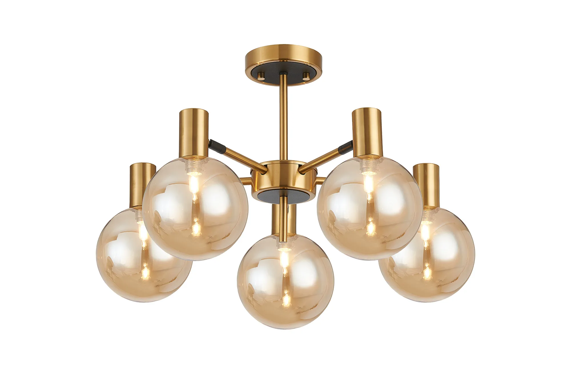 Brantley 3Lt/5 Lt Semi Flush Ceiling Light - Various Finishes - Image 3