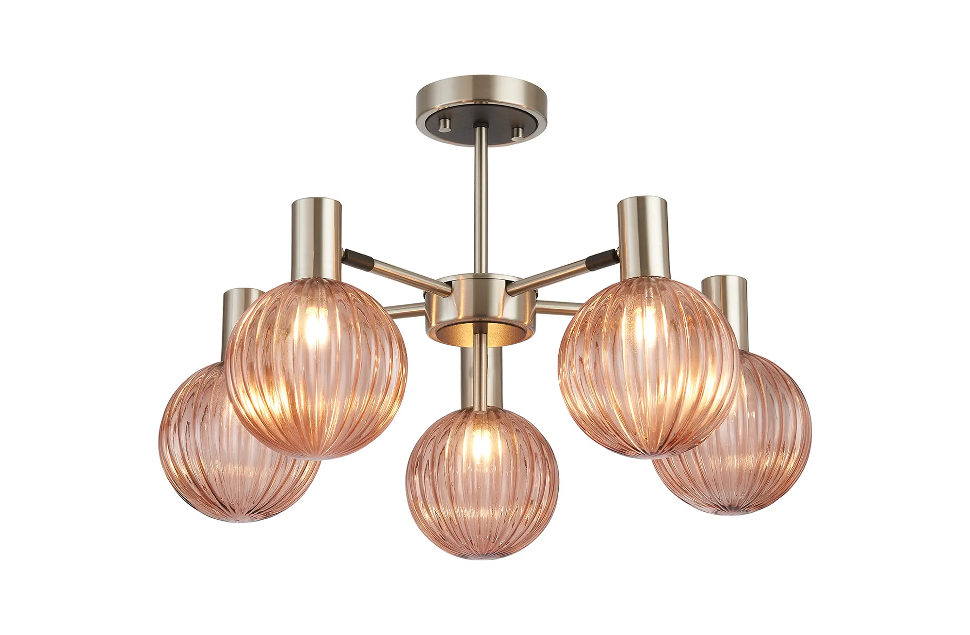 Brantley 3Lt/5 Lt Semi Flush Ceiling Light - Various Finishes - Image 9