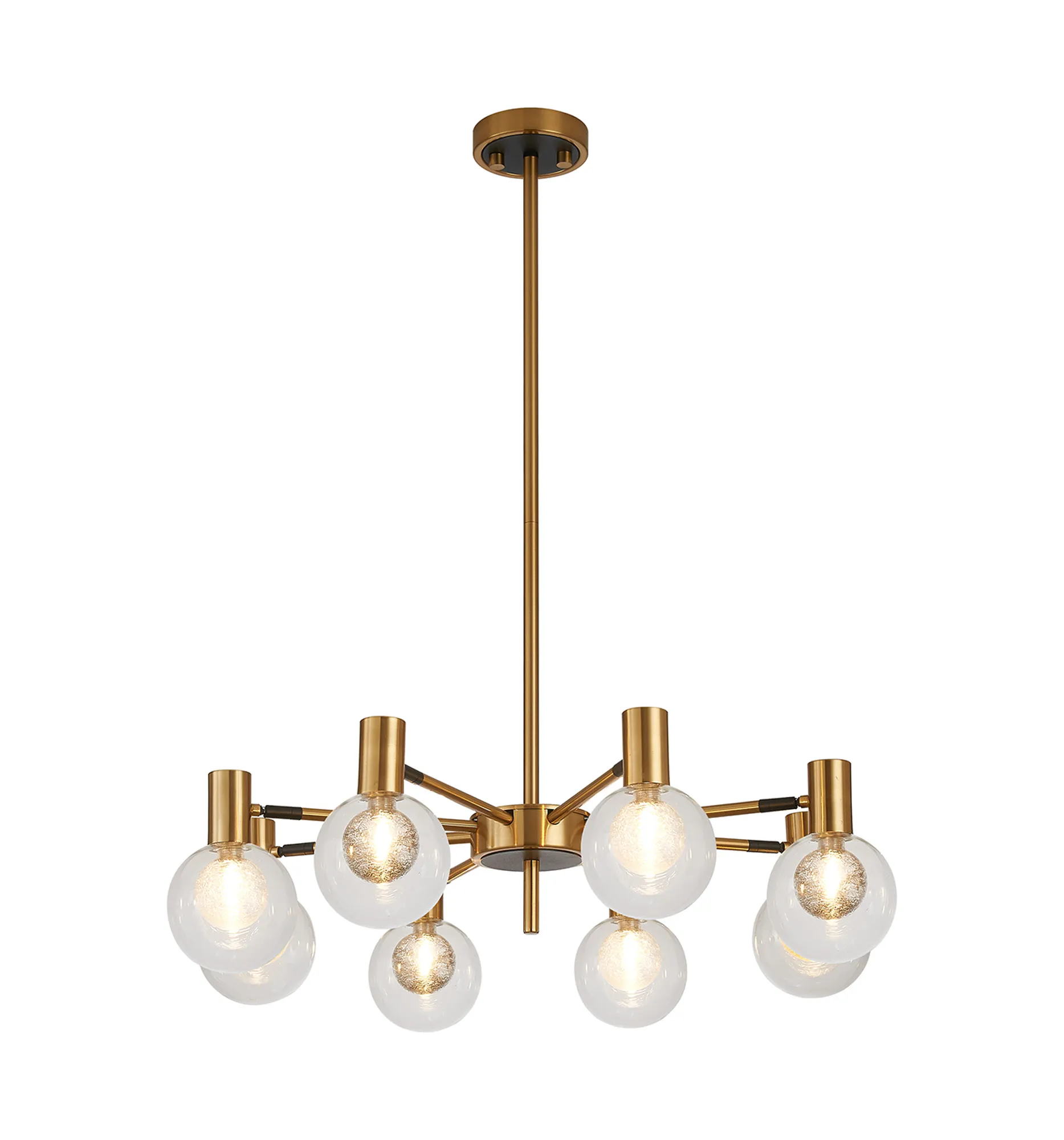 Brantley 8Lt/12Lt Fixed Pendant/Semi Flush Light Adjustable Arms - Various Finishes - Image 18