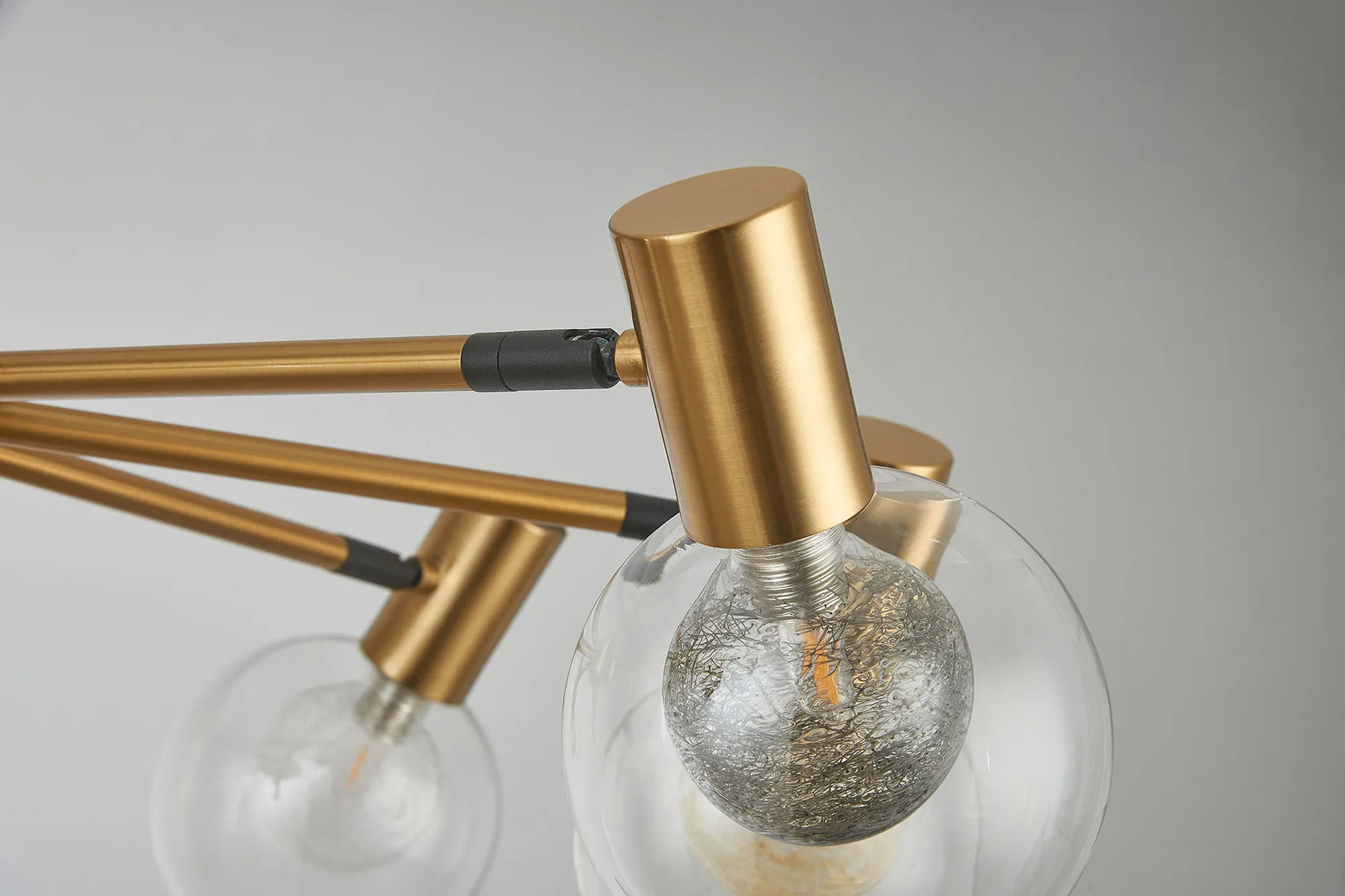 Brantley 8Lt/12Lt Fixed Pendant/Semi Flush Light Adjustable Arms - Various Finishes - Image 19