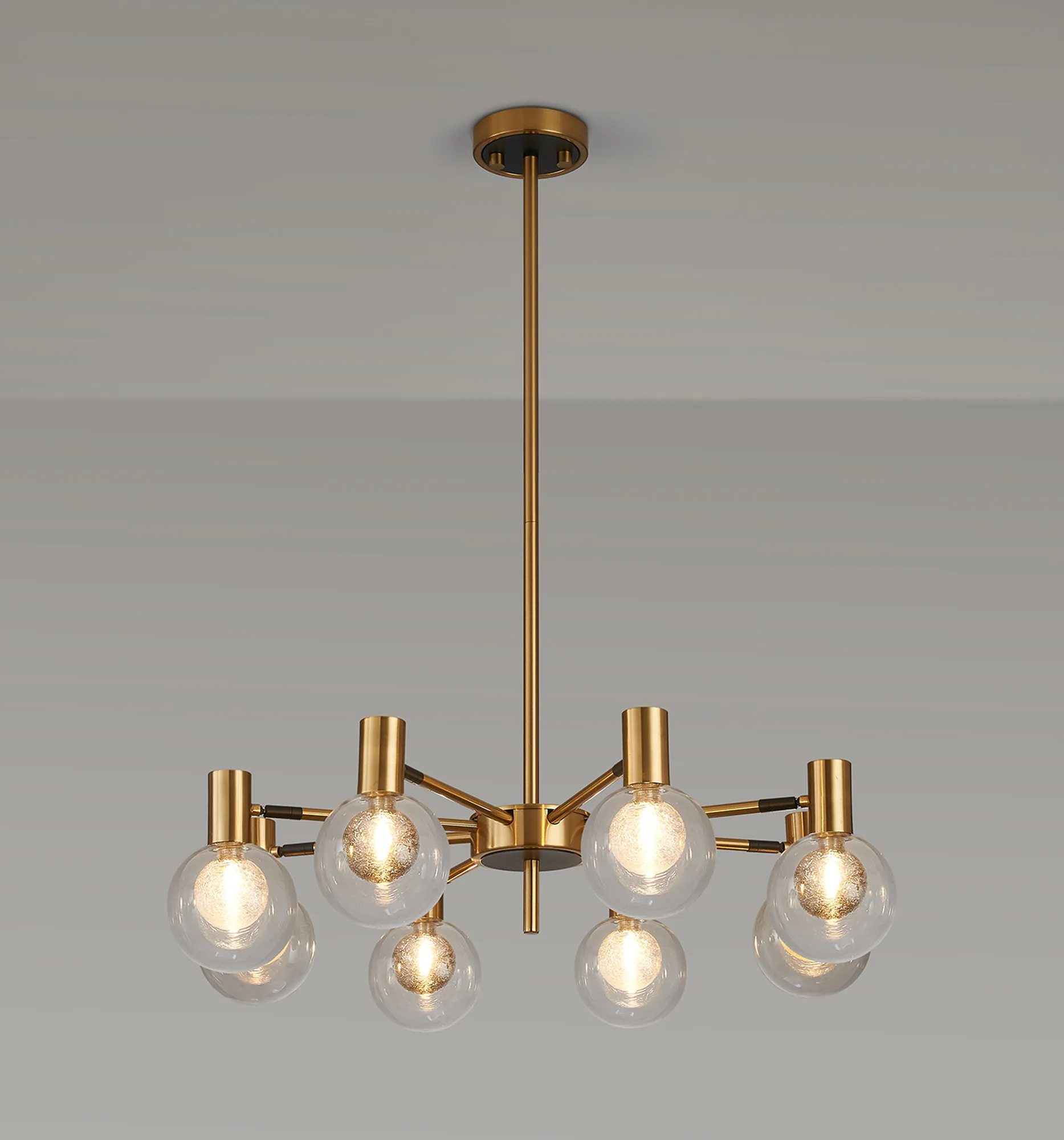 Brantley 8Lt/12Lt Fixed Pendant/Semi Flush Light Adjustable Arms - Various Finishes - Image 20