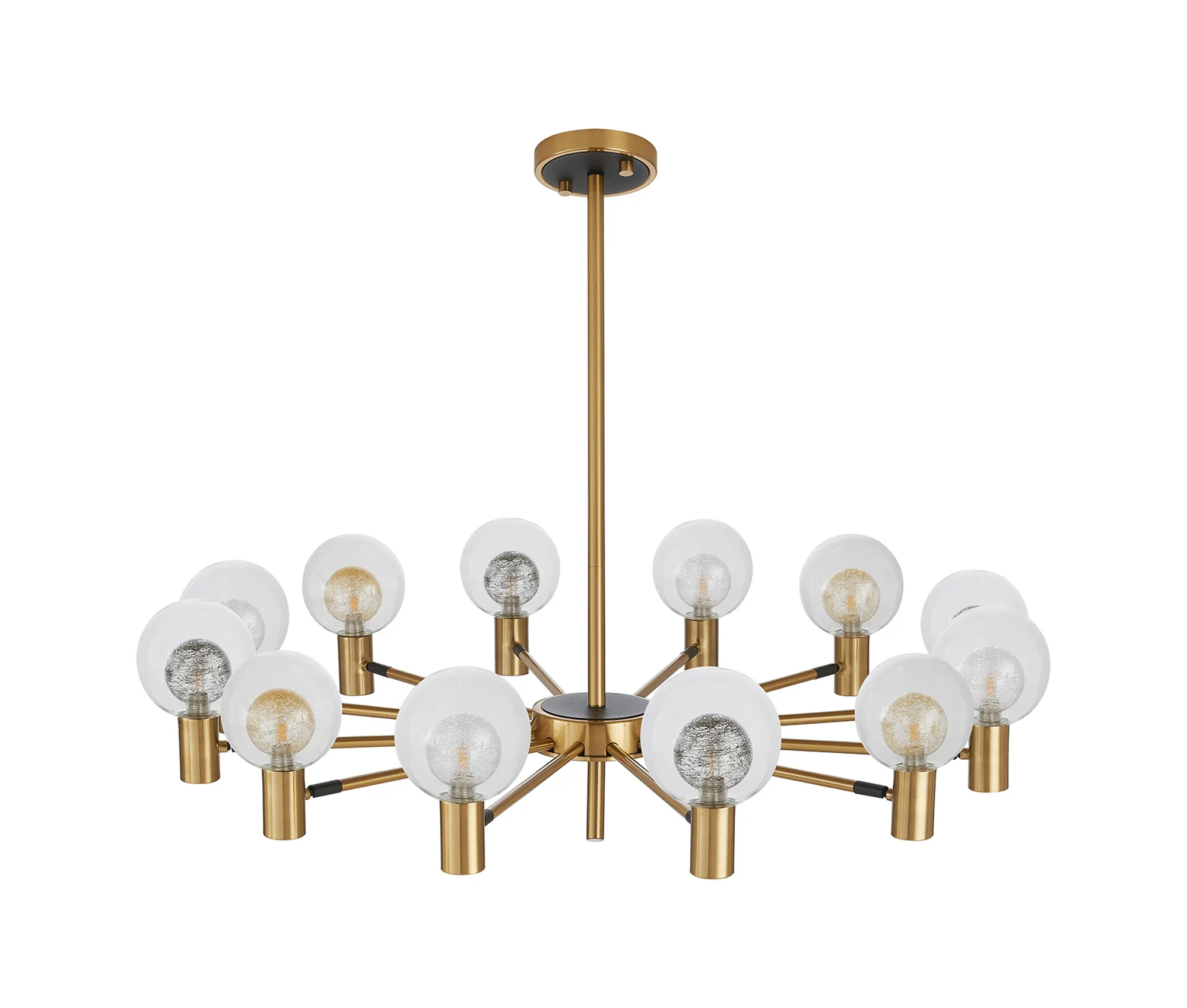 Brantley 8Lt/12Lt Fixed Pendant/Semi Flush Light Adjustable Arms - Various Finishes - Image 23