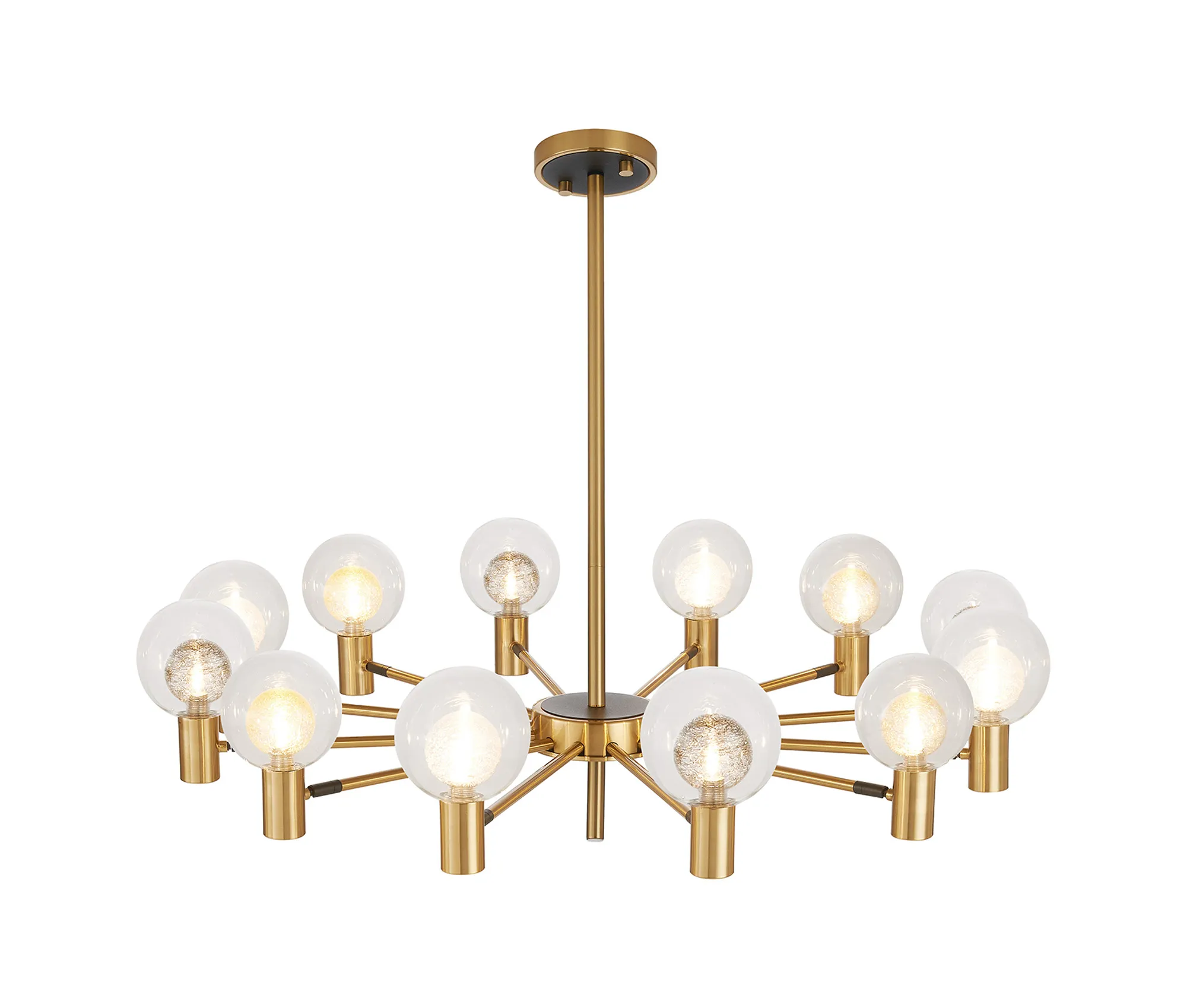Brantley 8Lt/12Lt Fixed Pendant/Semi Flush Light Adjustable Arms - Various Finishes - Image 24