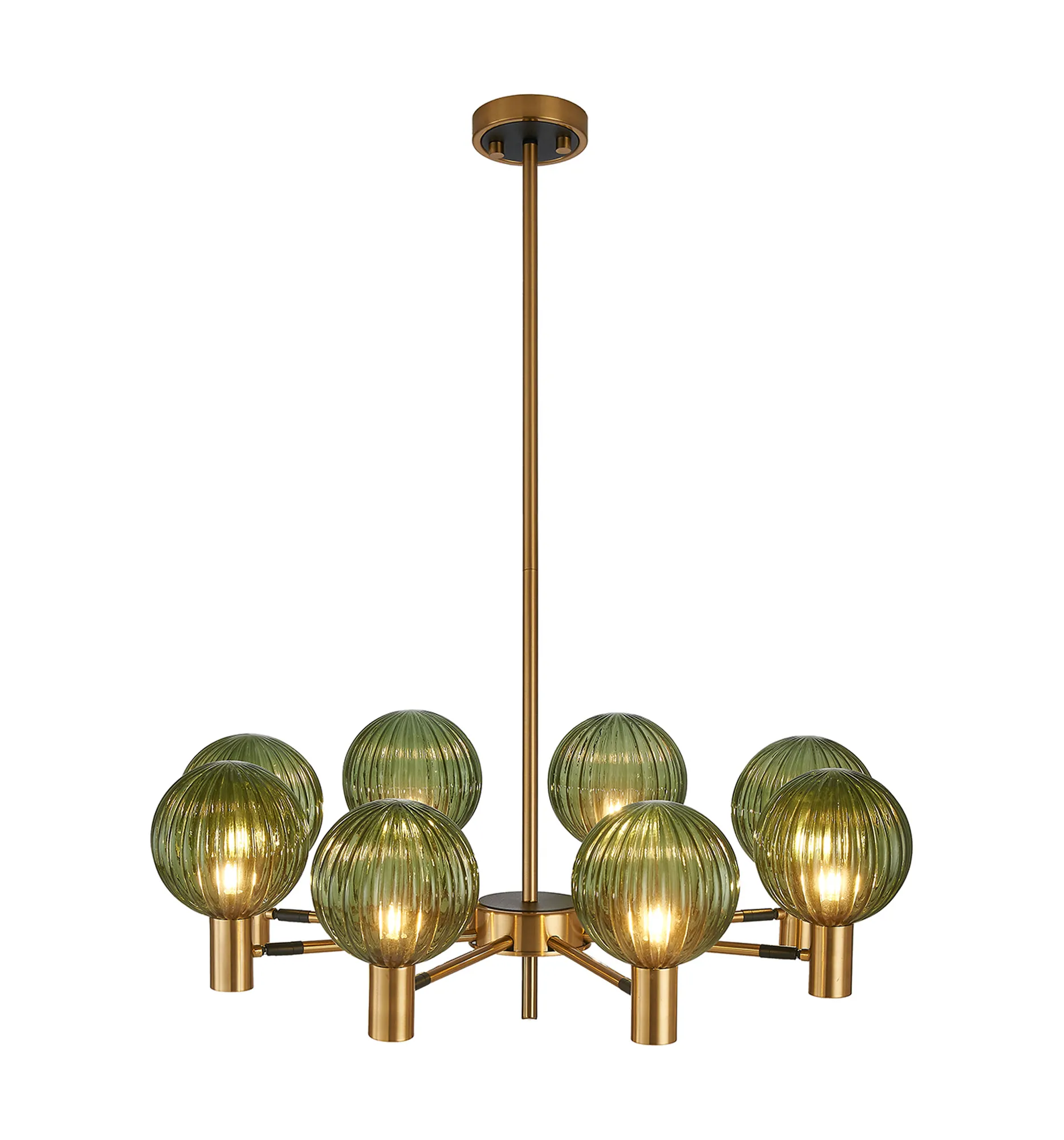 Brantley 8Lt/12Lt Fixed Pendant/Semi Flush Light Adjustable Arms - Various Finishes - Image 26