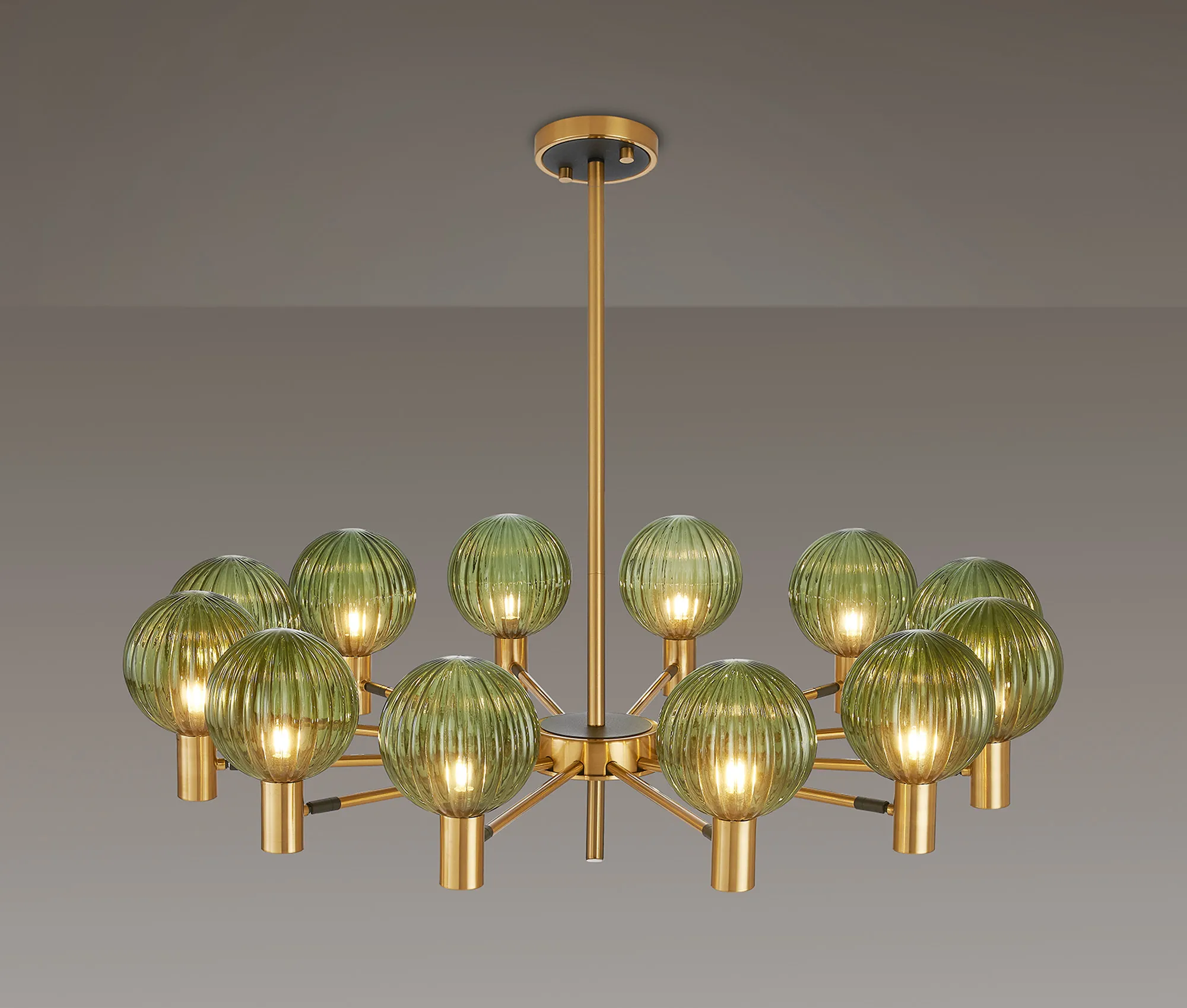 Brantley 8Lt/12Lt Fixed Pendant/Semi Flush Light Adjustable Arms - Various Finishes - Image 31