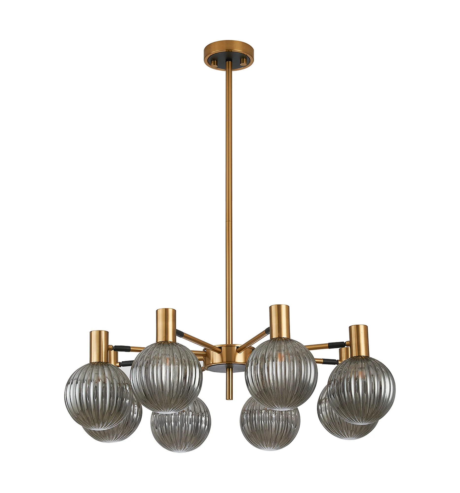 Brantley 8Lt/12Lt Fixed Pendant/Semi Flush Light Adjustable Arms - Various Finishes - Image 33