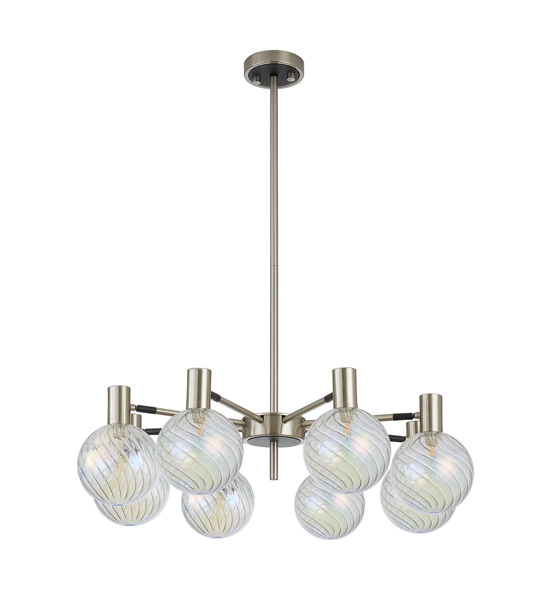 Brantley 8Lt/12Lt Fixed Pendant/Semi Flush Light Adjustable Arms - Various Finishes - Image 40