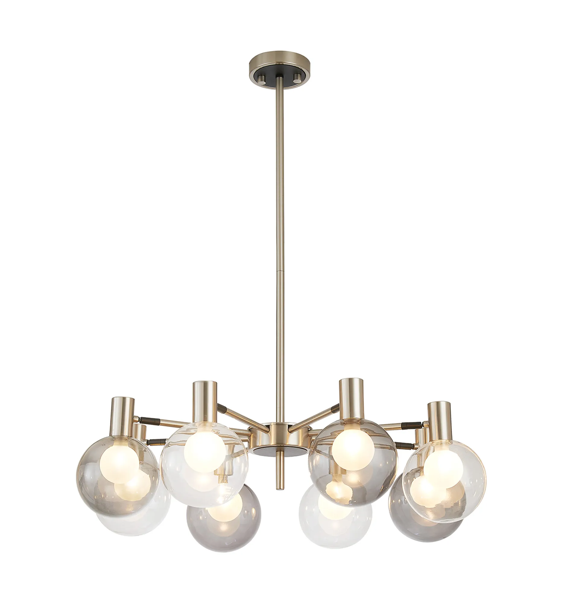 Brantley 8Lt/12Lt Fixed Pendant/Semi Flush Light Adjustable Arms - Various Finishes - Image 55