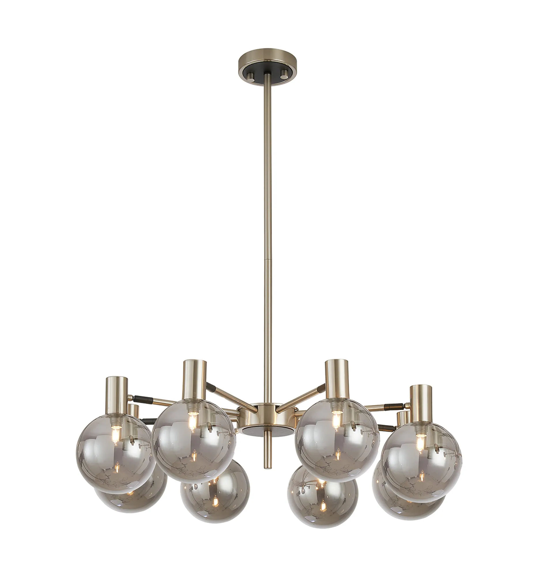 Brantley 8Lt/12Lt Fixed Pendant/Semi Flush Light Adjustable Arms - Various Finishes - Image 59