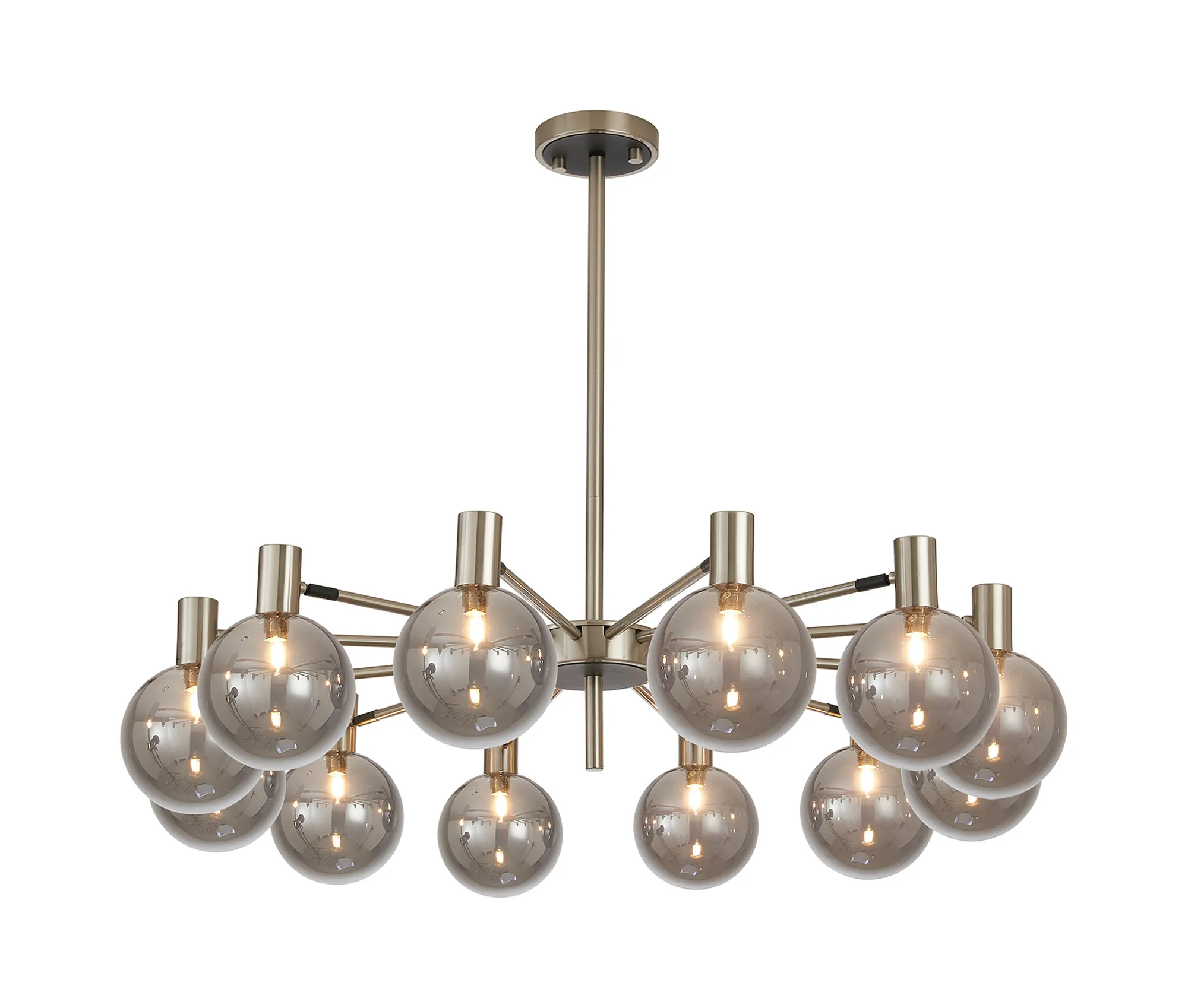 Brantley 8Lt/12Lt Fixed Pendant/Semi Flush Light Adjustable Arms - Various Finishes - Image 60
