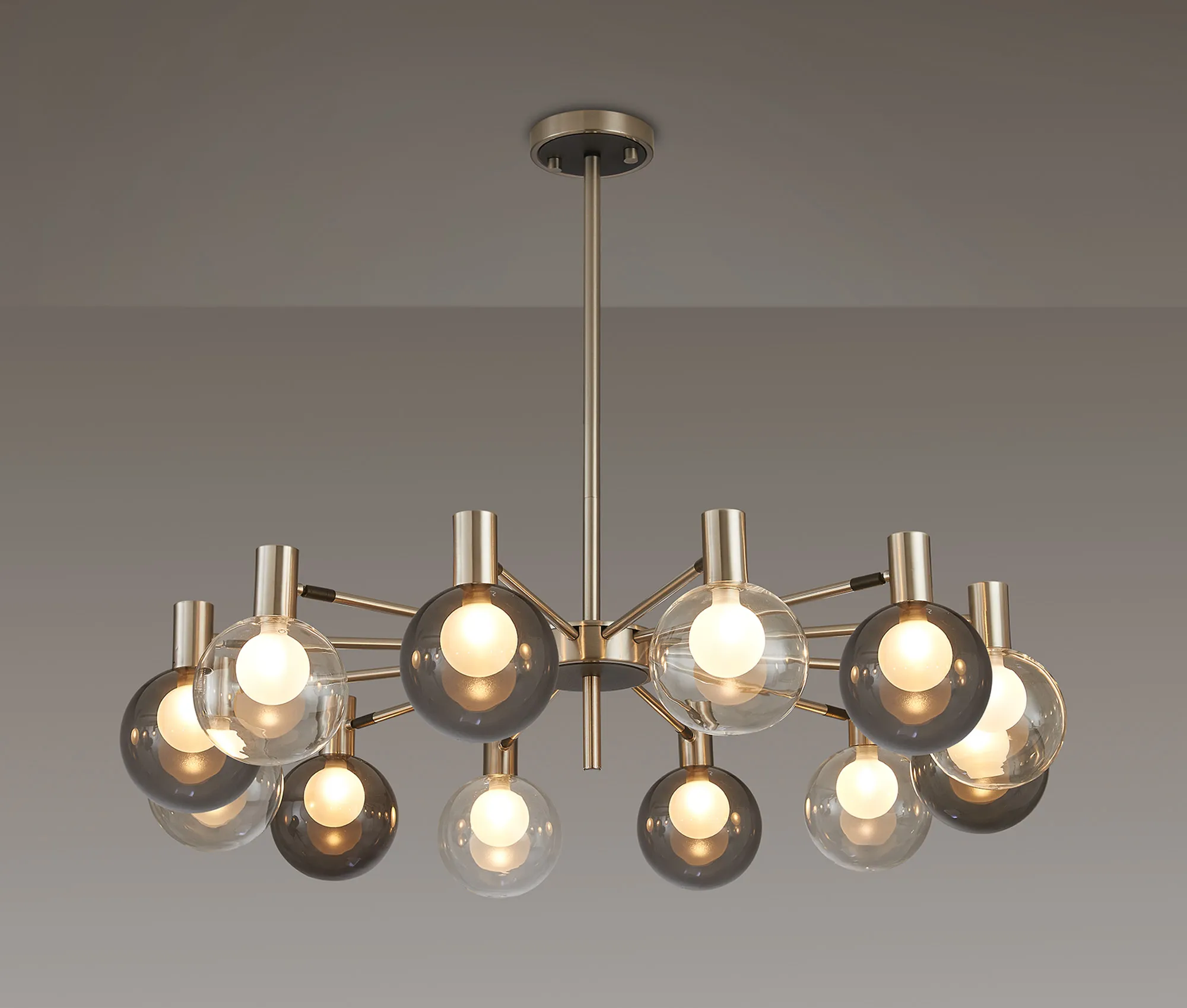 Brantley 8Lt/12Lt Fixed Pendant/Semi Flush Light Adjustable Arms - Various Finishes - Image 61