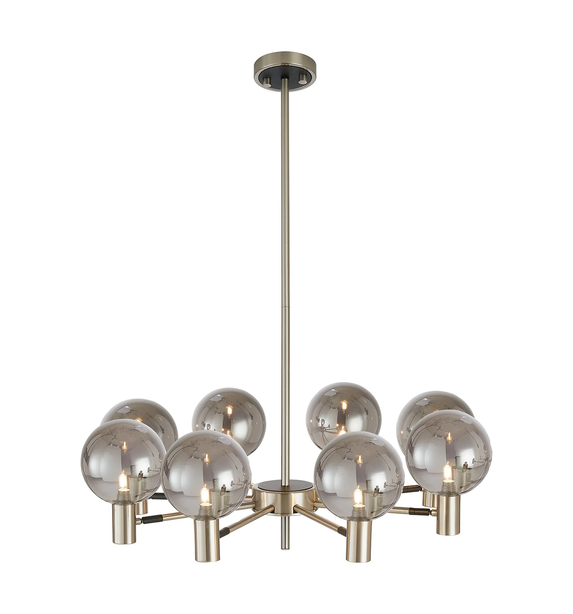 Brantley 8Lt/12Lt Fixed Pendant/Semi Flush Light Adjustable Arms - Various Finishes - Image 62