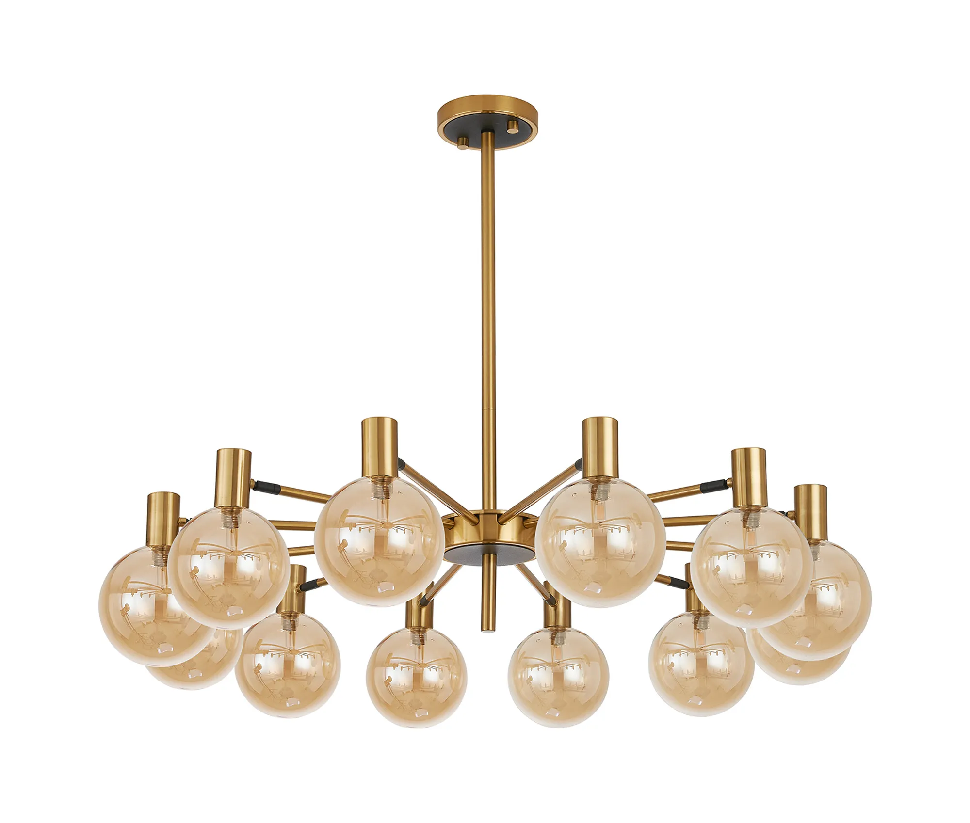 Brantley 8Lt/12Lt Fixed Pendant/Semi Flush Light Adjustable Arms - Various Finishes - Image 7