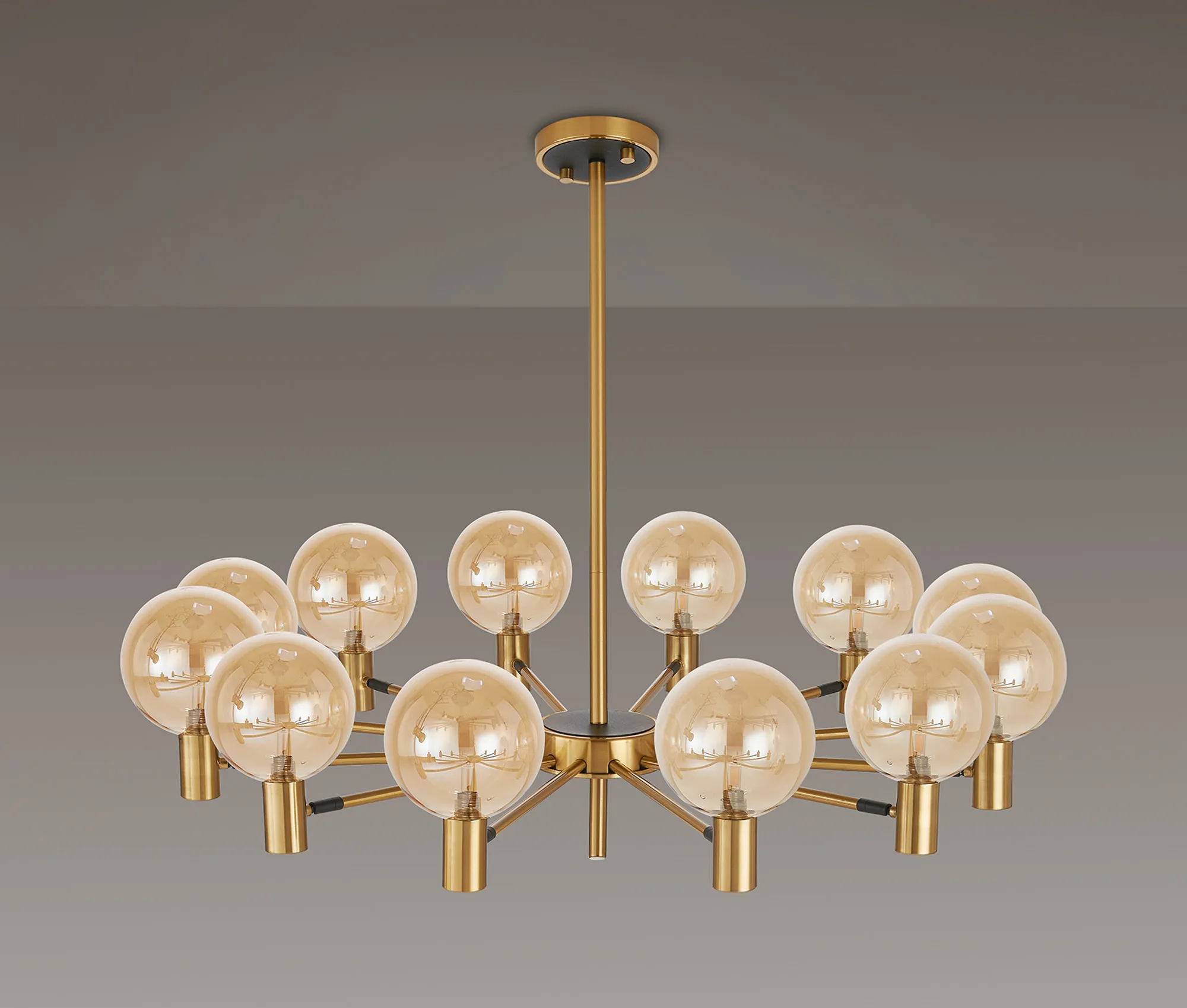 Brantley 8Lt/12Lt Fixed Pendant/Semi Flush Light Adjustable Arms - Various Finishes - Image 8