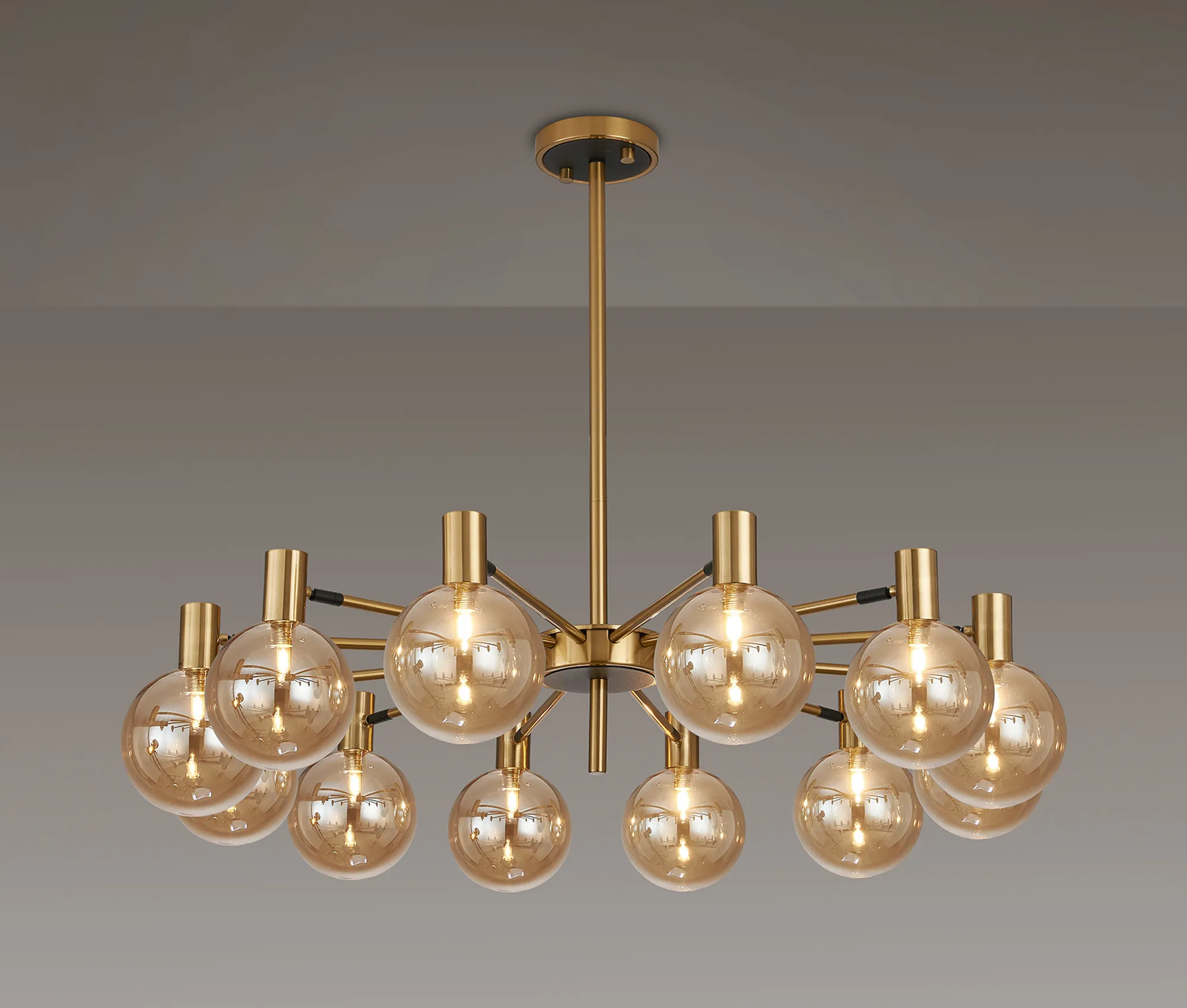 Brantley 8Lt/12Lt Fixed Pendant/Semi Flush Light Adjustable Arms - Various Finishes - Image 9