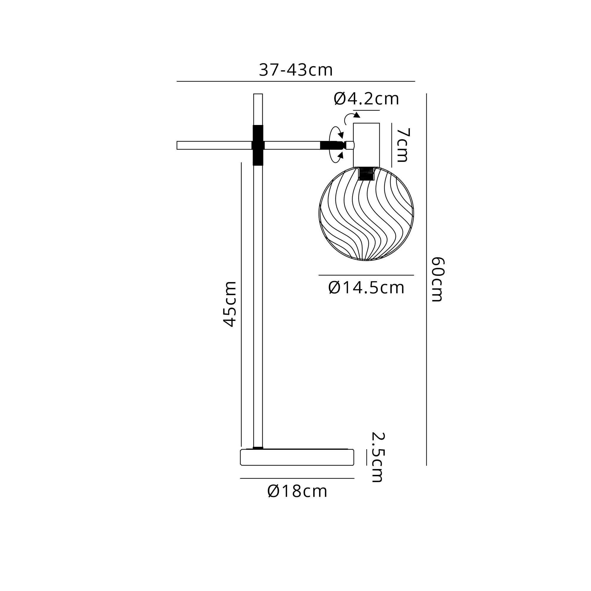 Brantley Table Light Adjustable Arm- Various Finishes - Image 22