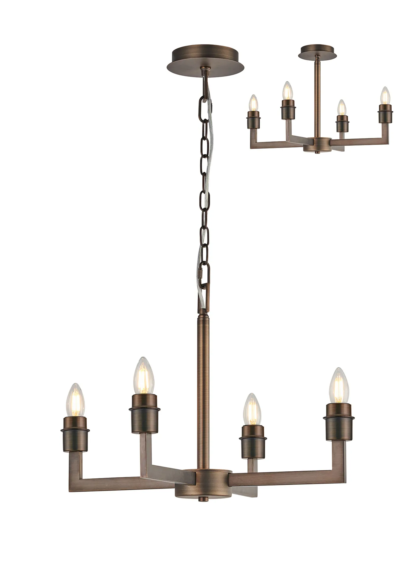 Braxton Adjustable Multi Arm Pendant/Semi Ceiling (FRAME ONLY) - Image 2
