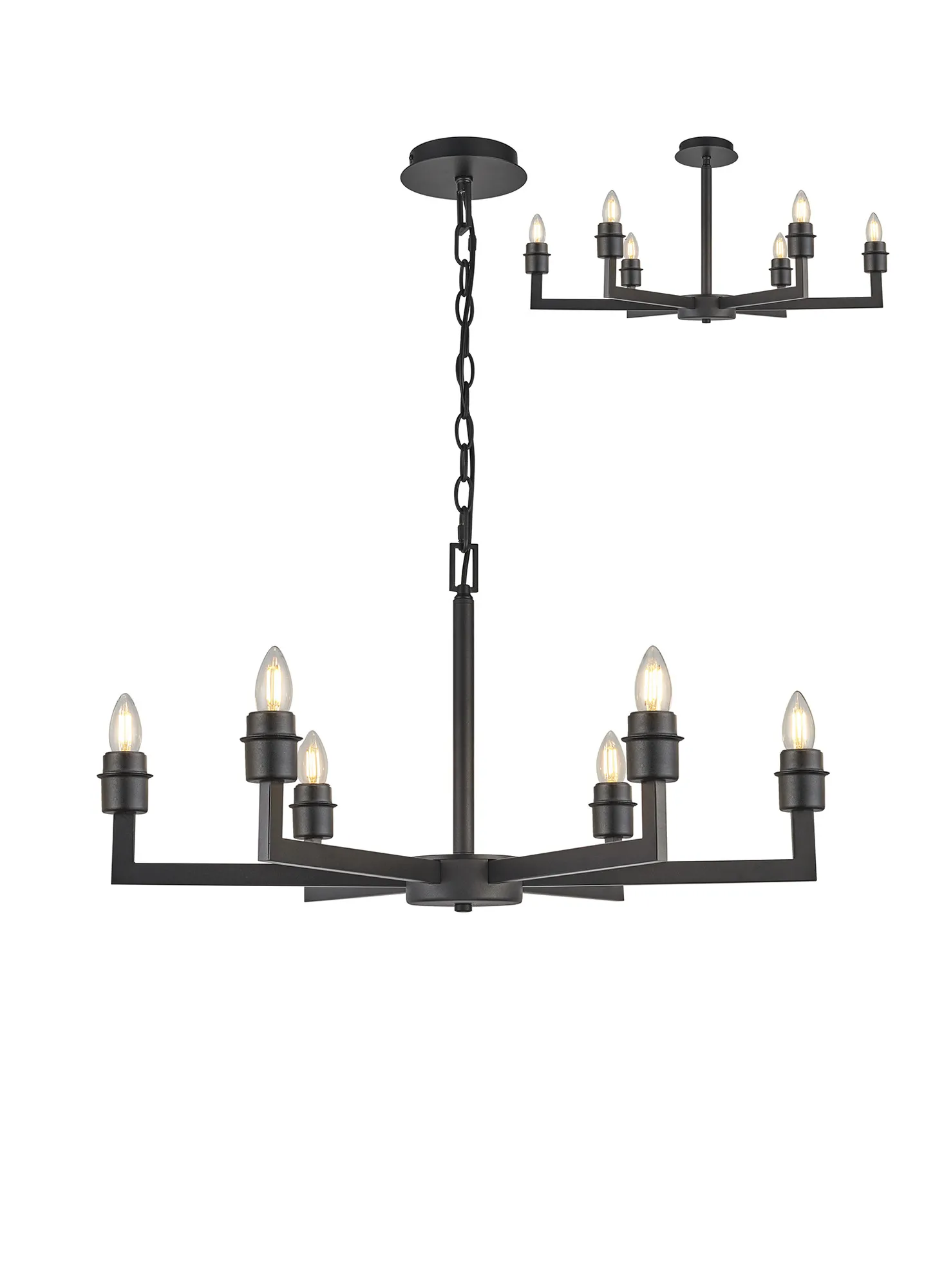 Braxton Adjustable Multi Arm Pendant/Semi Ceiling (FRAME ONLY) - Image 4