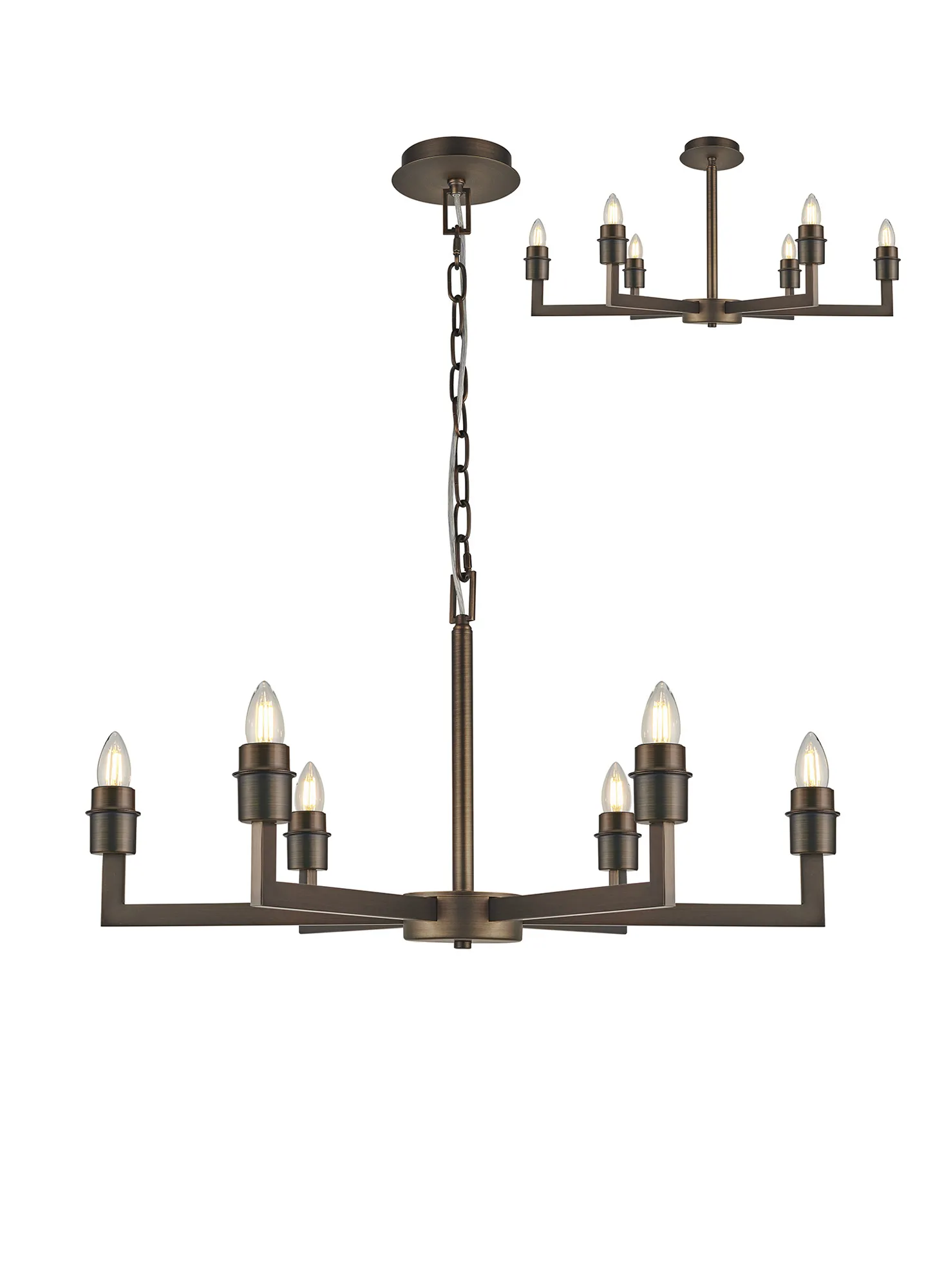 Braxton Adjustable Multi Arm Pendant/Semi Ceiling (FRAME ONLY) - Image 5