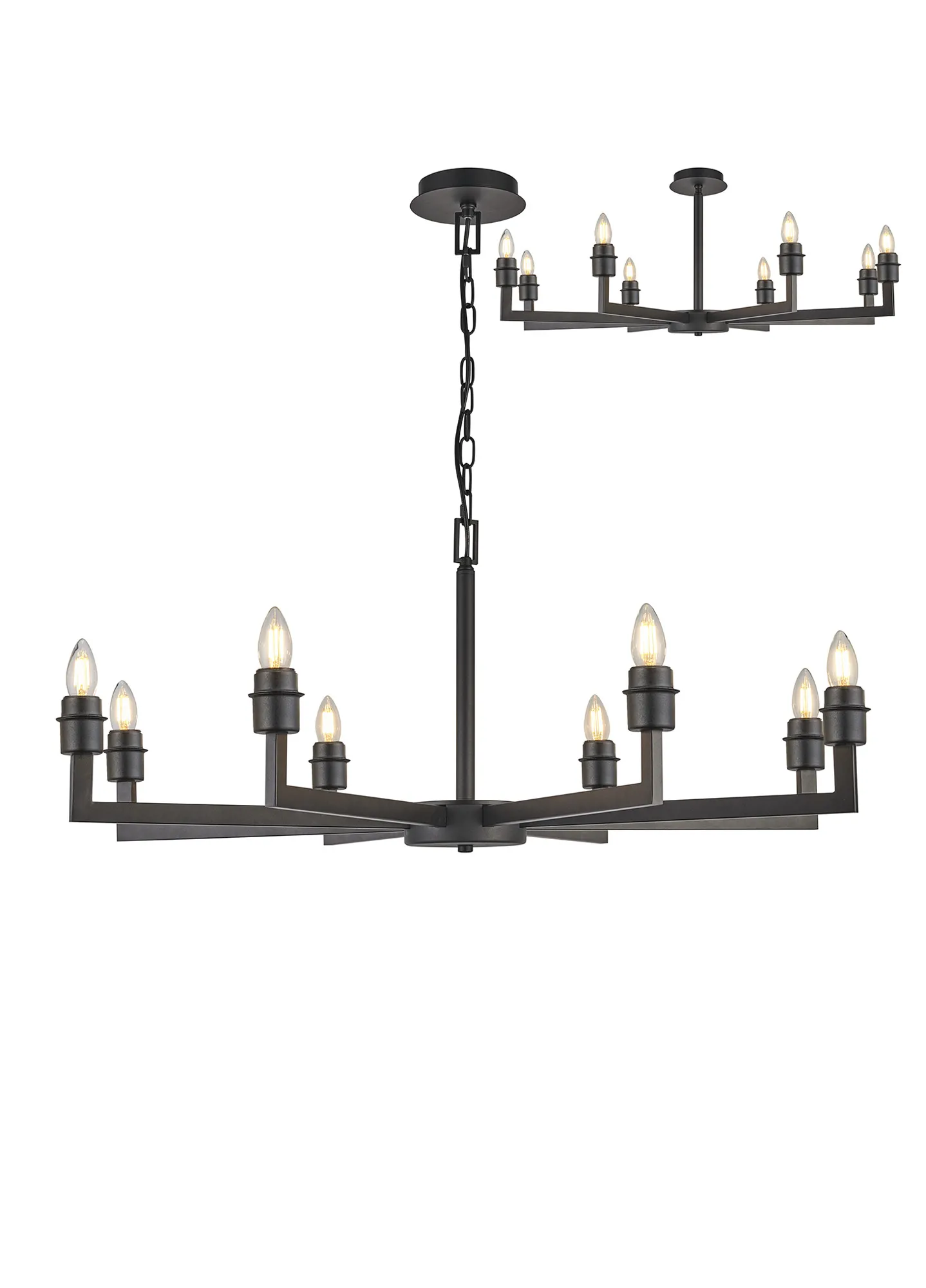 Braxton Adjustable Multi Arm Pendant/Semi Ceiling (FRAME ONLY) - Image 7