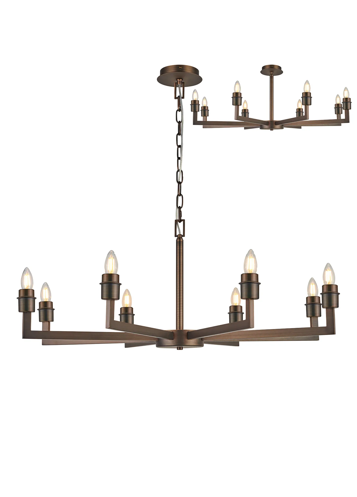 Braxton Adjustable Multi Arm Pendant/Semi Ceiling (FRAME ONLY) - Image 8
