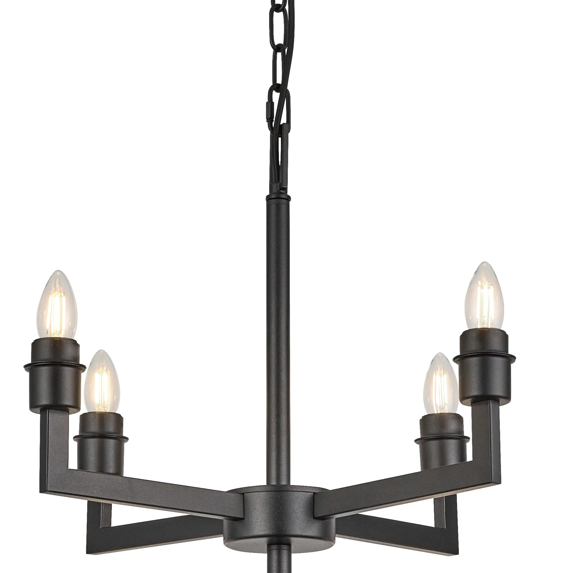 Braxton Multi Arm 2 Tier Pendant Without Shade, 4 + 8 Light - Image 4
