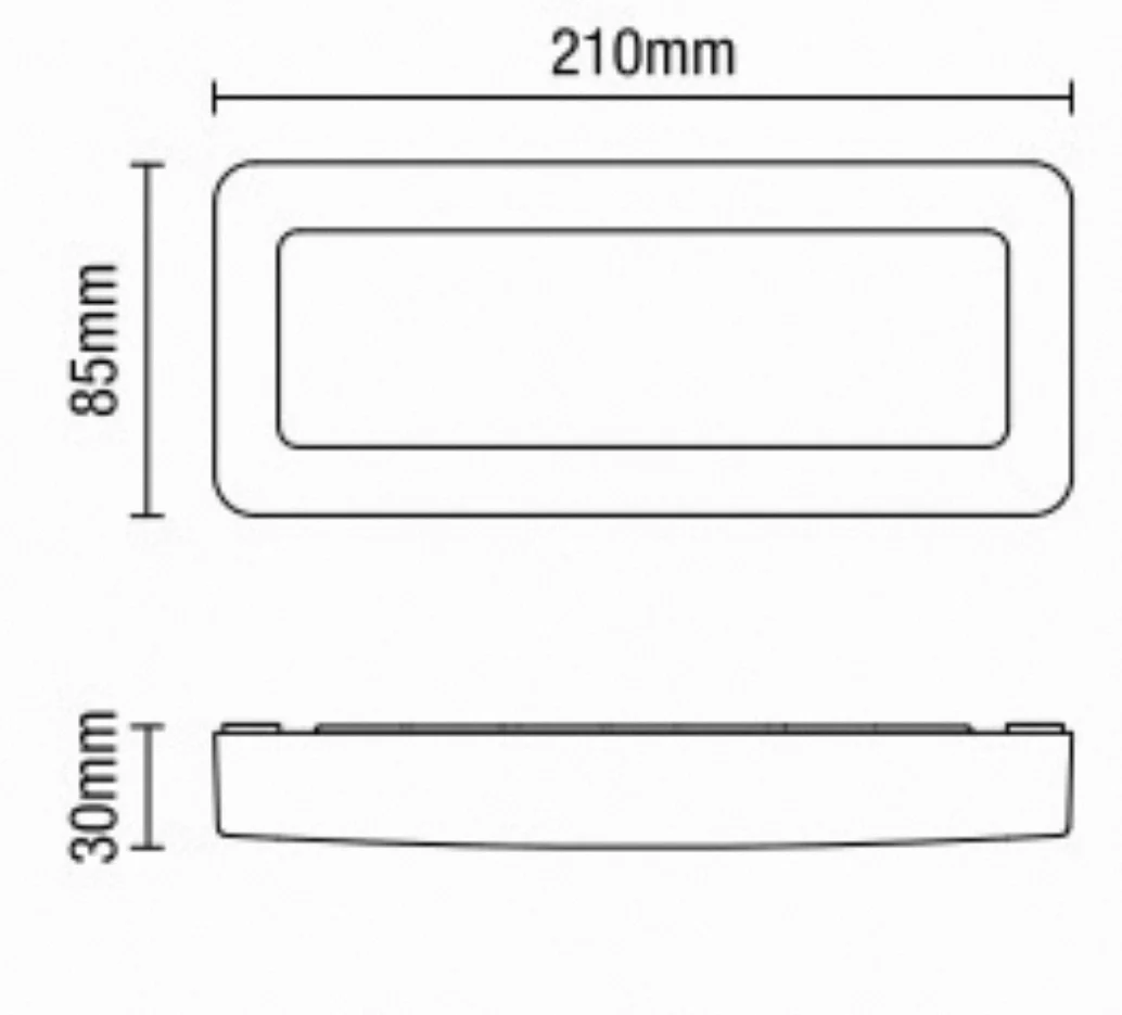 Breez LED Surface Brick Wall Light- Anthracite - Image 4