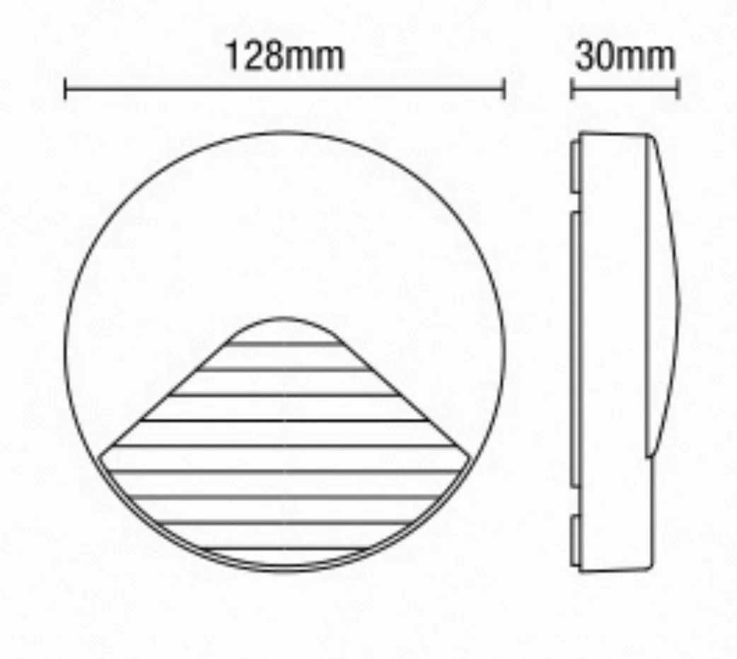 Breez LED Surface Brick Wall Light- Anthracite - Image 8