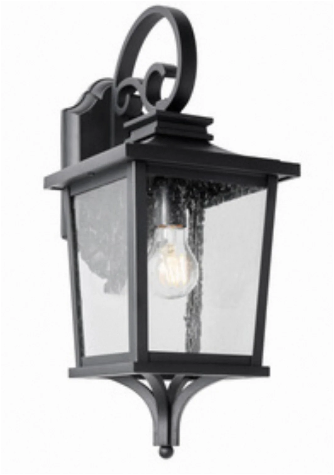 Brexton 4 Panel Lantern-Black - Image 2