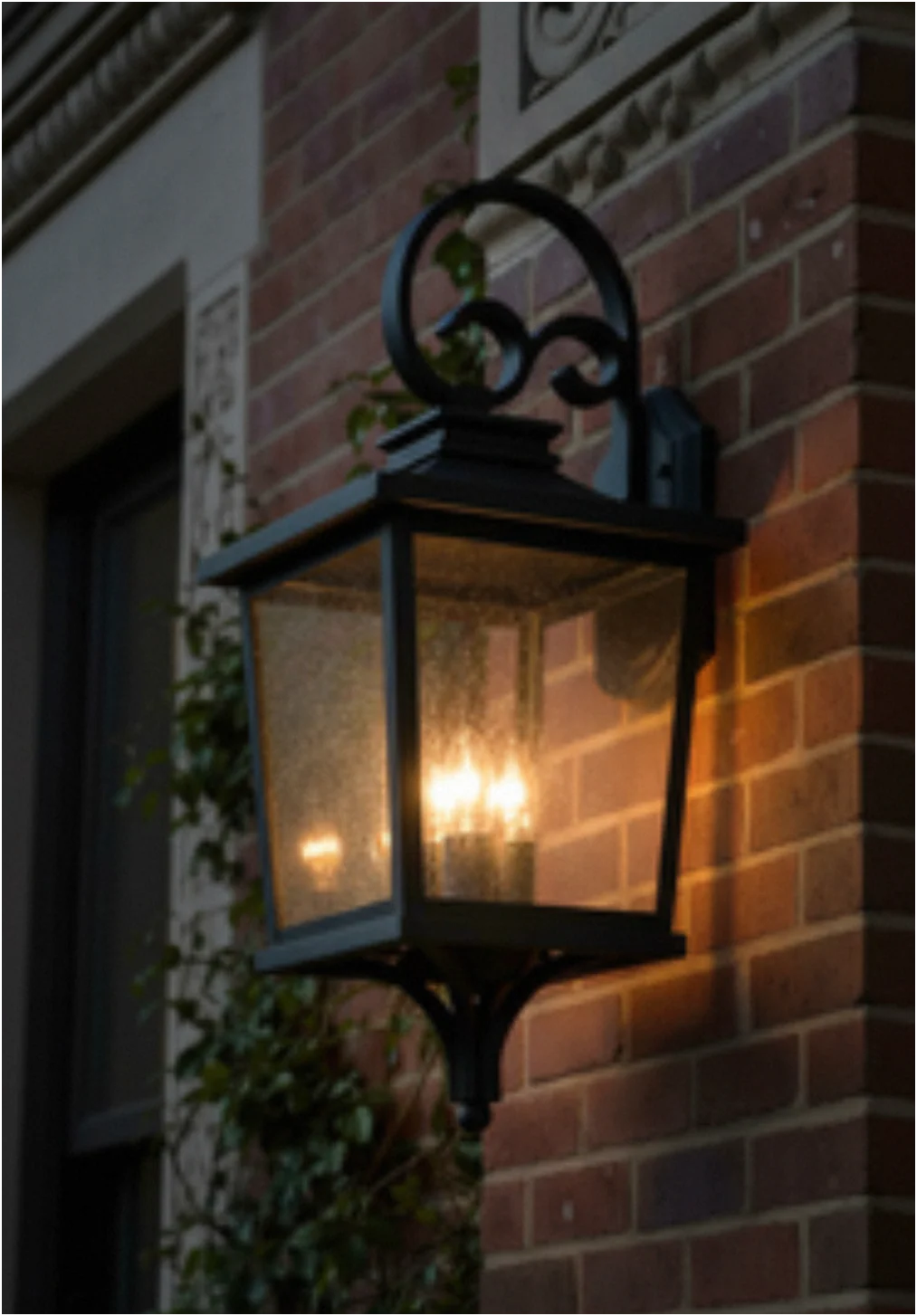 Brexton 4 Panel Lantern-Black - Image 4
