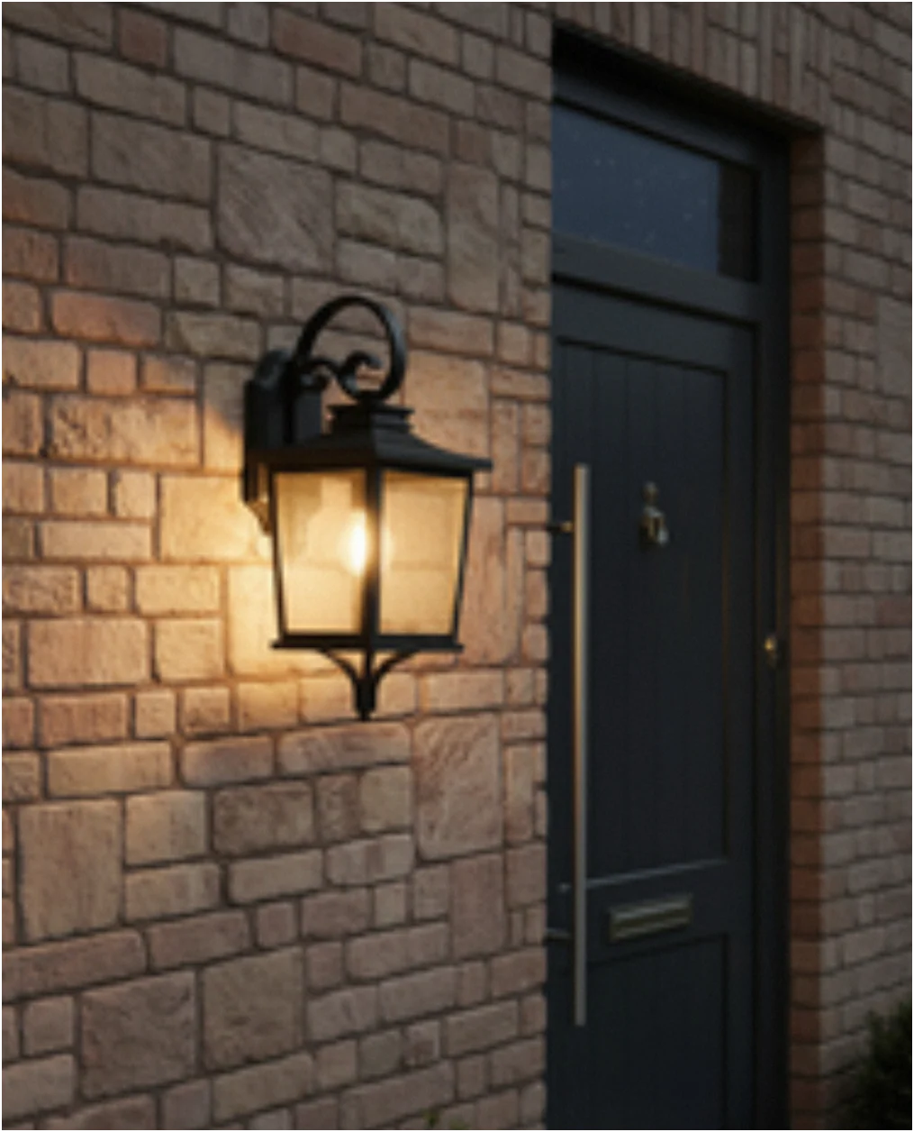 Brexton 4 Panel Lantern-Black - Image 7