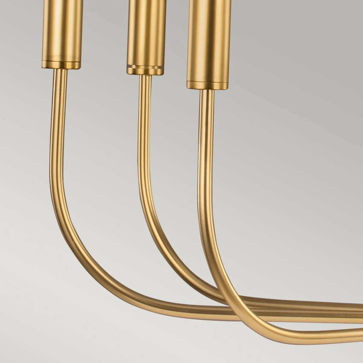 Brianna 9/6Lt Chandelier Ceiling Light - Brass/Polished Nickel Finish - Image 6