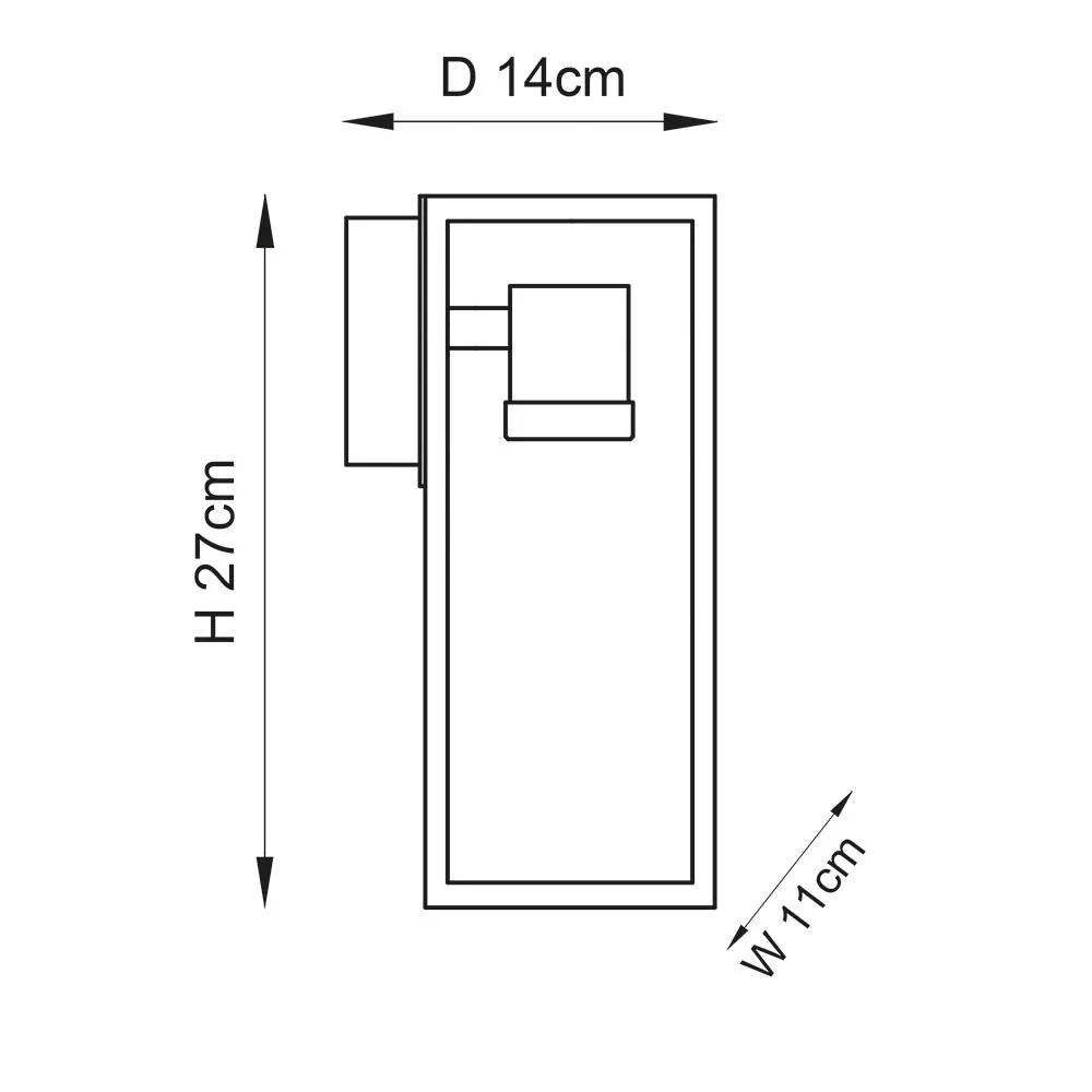 Briar 1Lt Bathroom Wall Light - Image 2