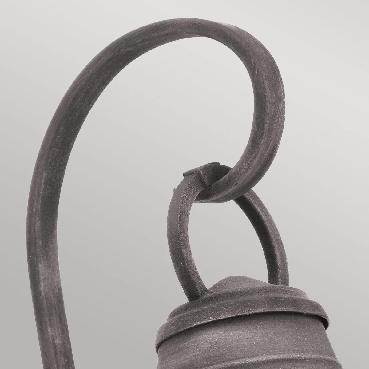 Bridge Point Small/Medium/Large Wall Lantern - Weathered Zinc/Natural Brass Finish - Image 2