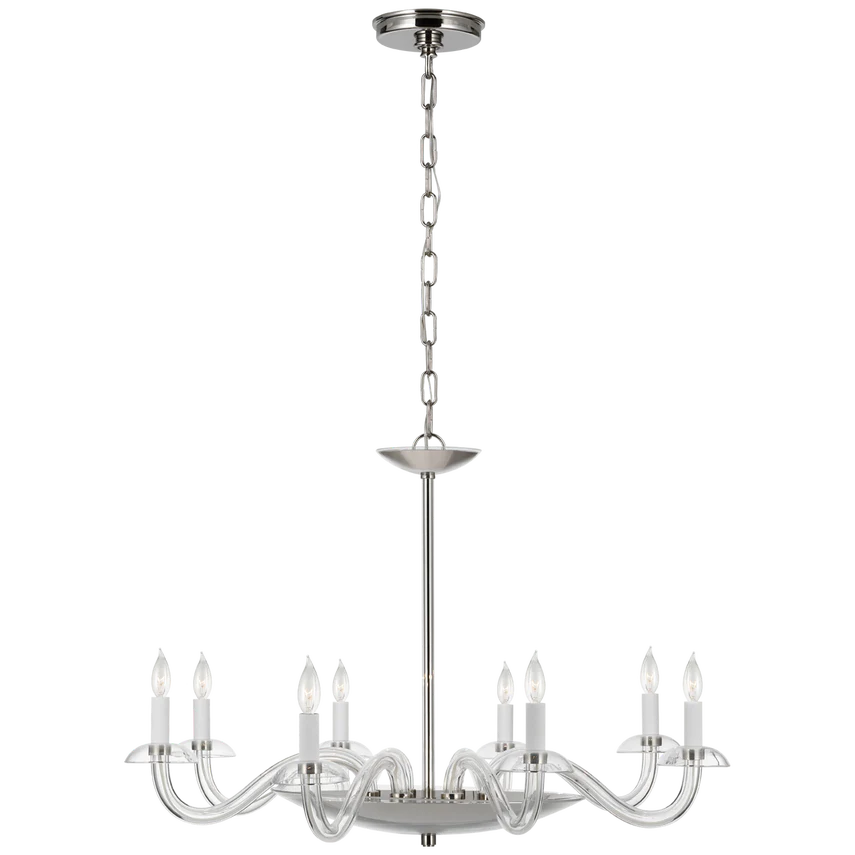 Brigitte Large Chandelier- Antique Brass/ Polished Nickel - Image 2