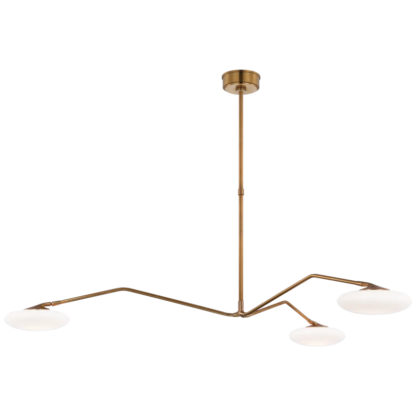 Brindille 3/4Lt Chandelier - Nickel/Brass - Image 2