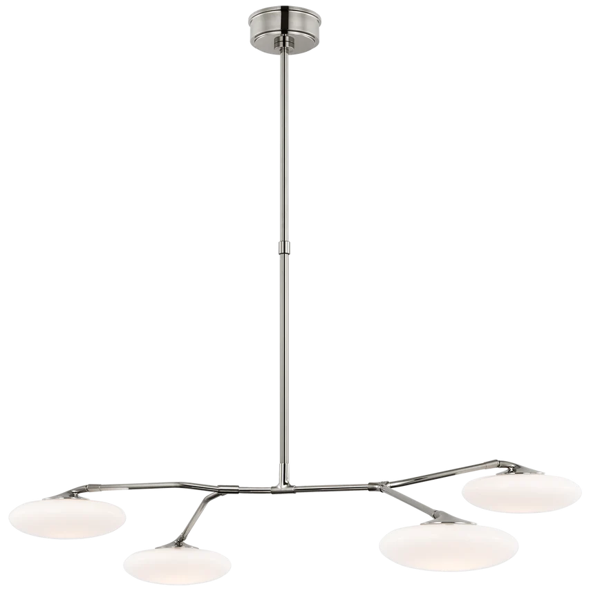 Brindille 3/4Lt Chandelier - Nickel/Brass - Image 3