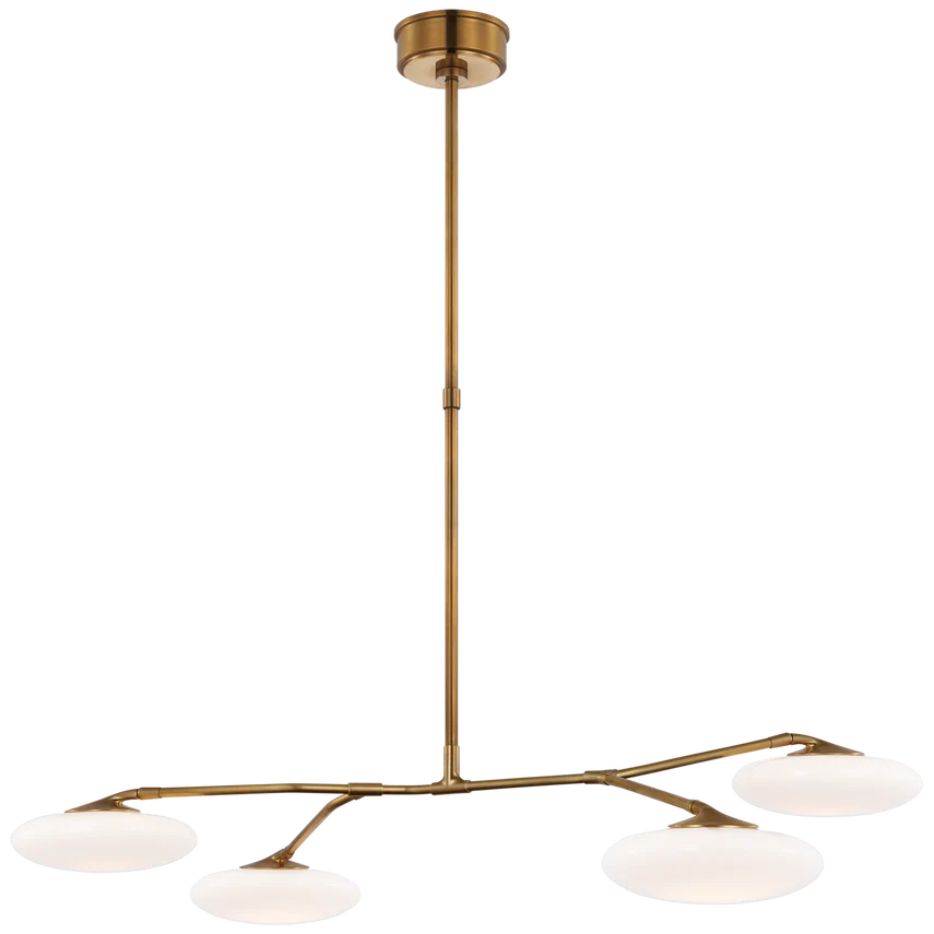 Brindille 3/4Lt Chandelier - Nickel/Brass - Image 4