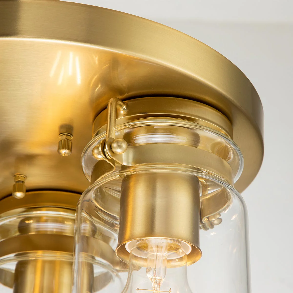 Brinley 3 Light Flush - Brushed Brass/Brushed Nickel/Olde Bronze - Image 2