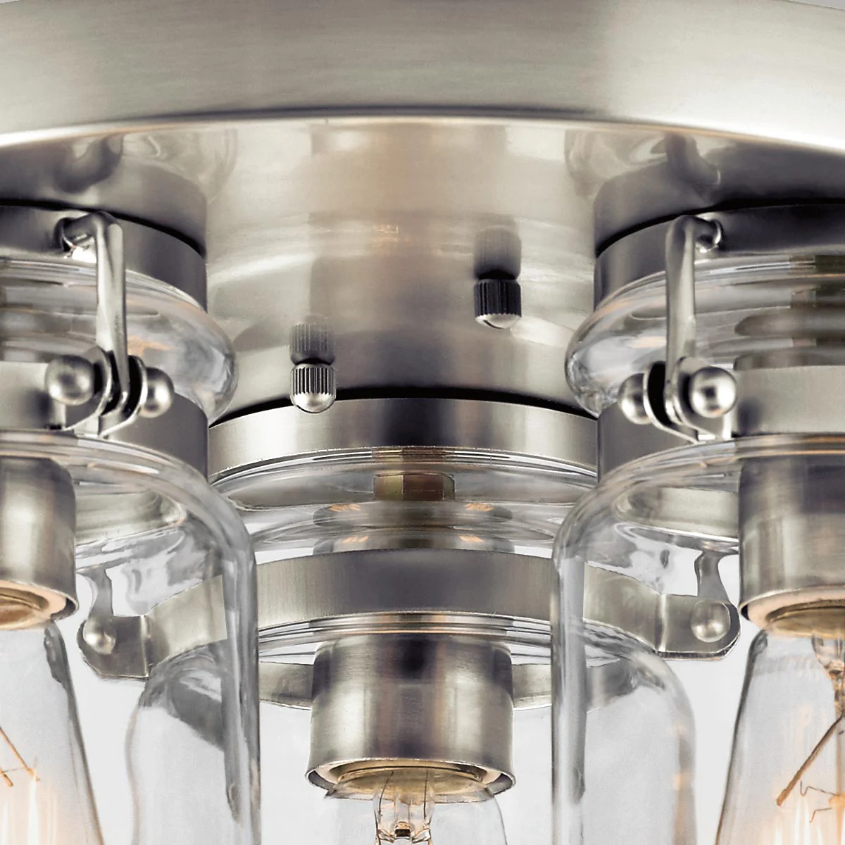 Brinley 3 Light Flush - Brushed Brass/Brushed Nickel/Olde Bronze - Image 8