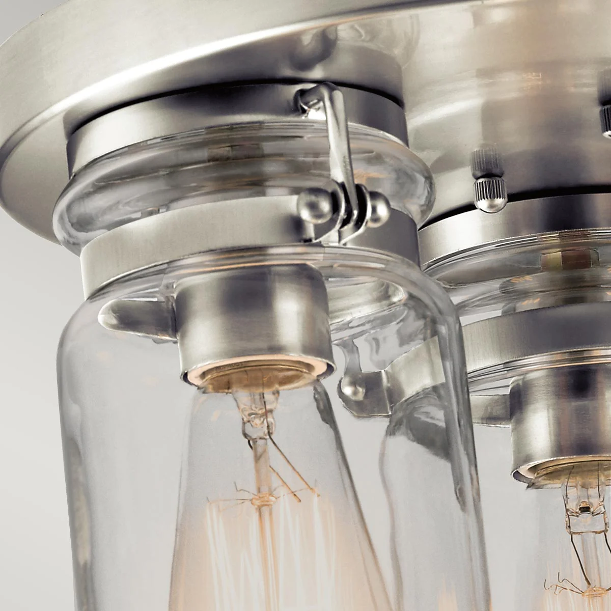 Brinley 3 Light Flush - Brushed Brass/Brushed Nickel/Olde Bronze - Image 9