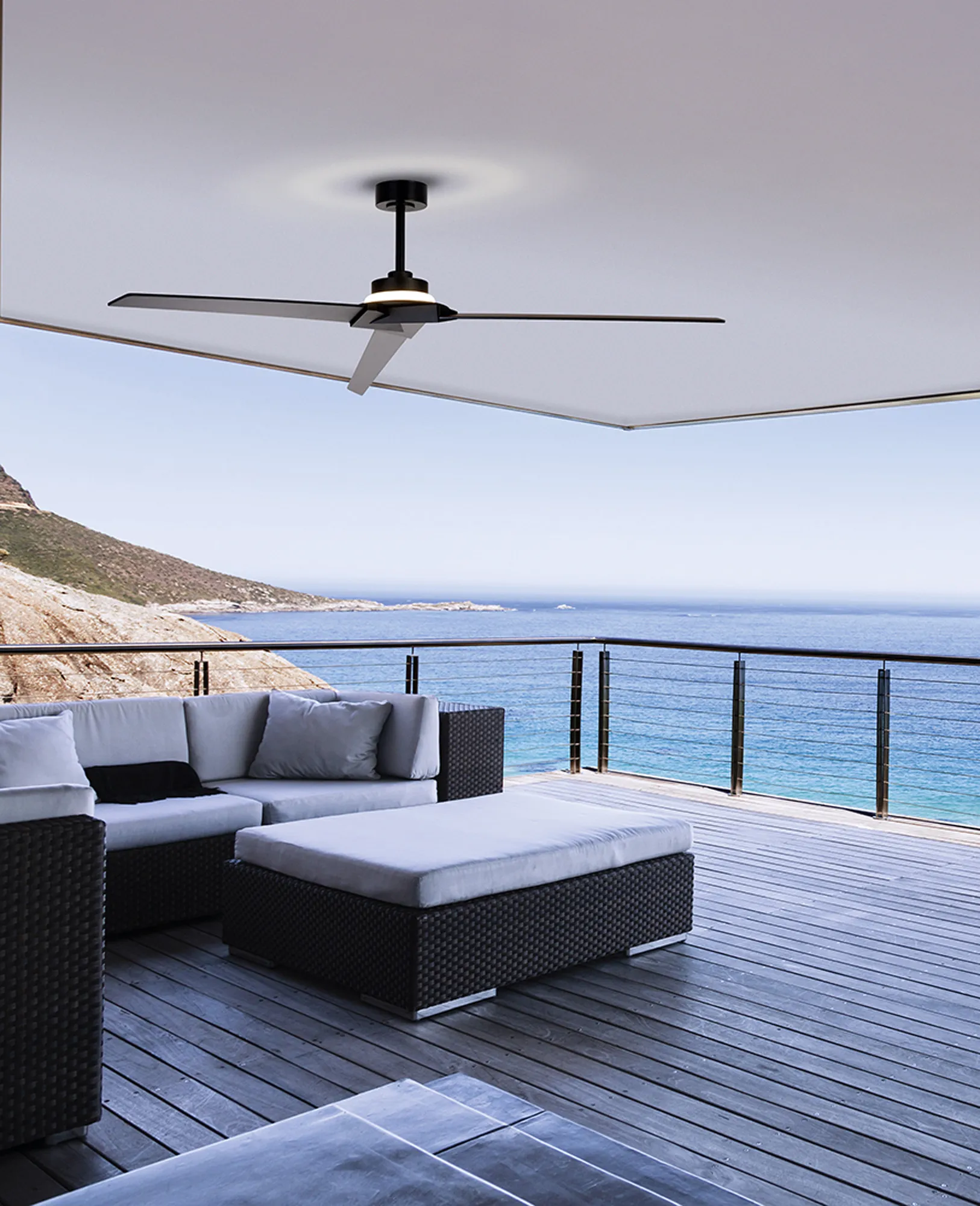 Brisa LED Fan IP44 Light W/ App & Remote Control - Various Colours - Image 7