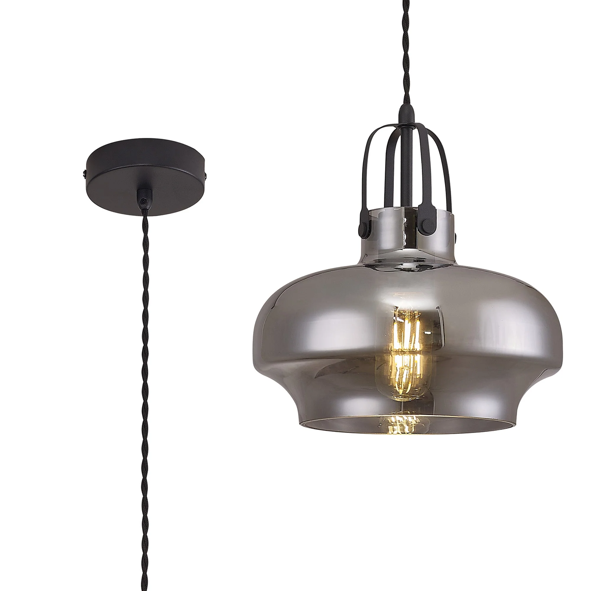 Brody 1Lt Pendant - Various Colours - Image 2