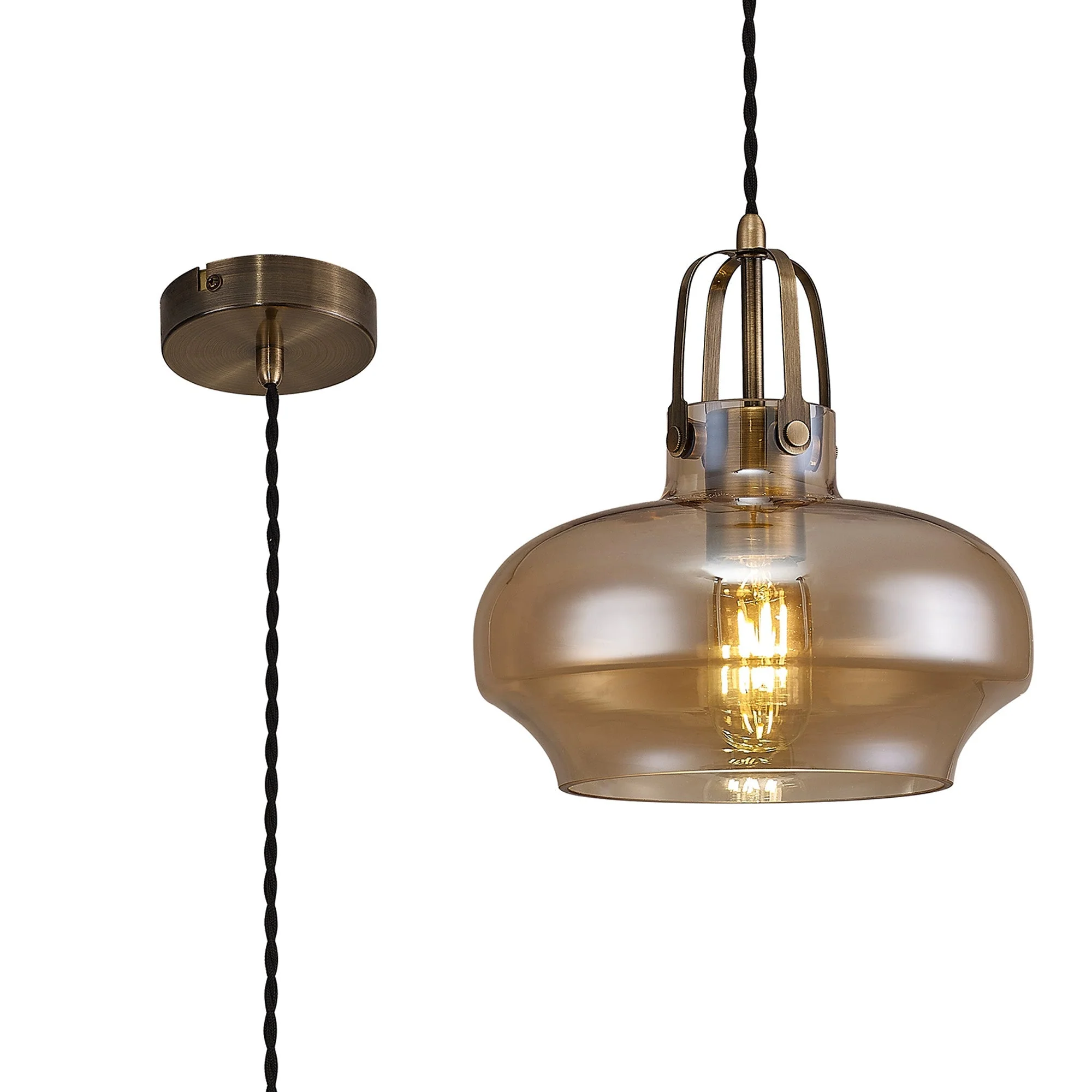 Brody 1Lt Pendant - Various Colours - Image 4