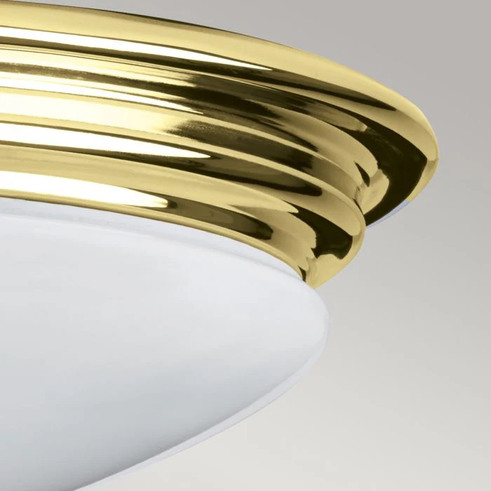 Brompton Flush Bathroom Light IP44 - Polished Chrome / Polished Brass / Brushed Brass - Image 8