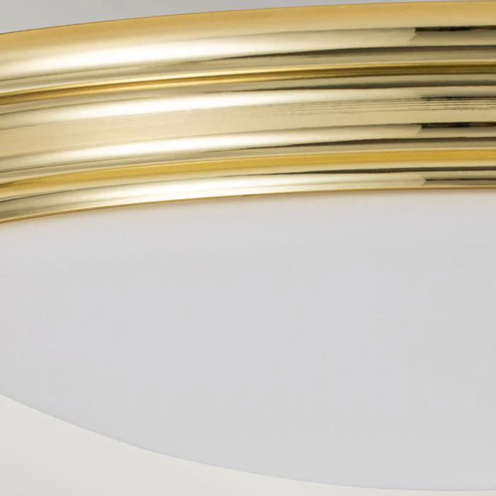 Brompton Flush Bathroom Light IP44 - Polished Chrome / Polished Brass / Brushed Brass - Image 9