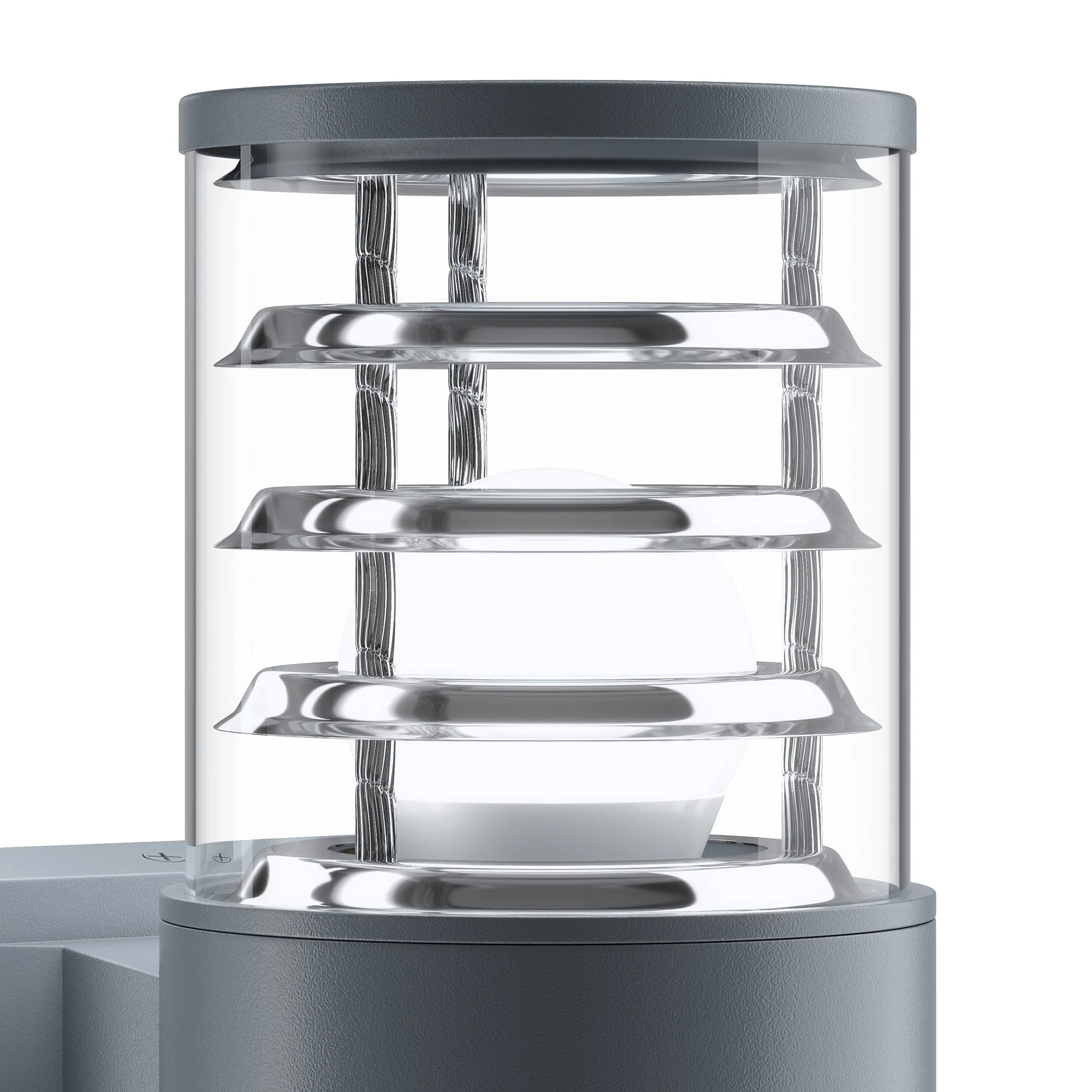 Bronx Up/Down Wall Light - Grey/Black - Image 3