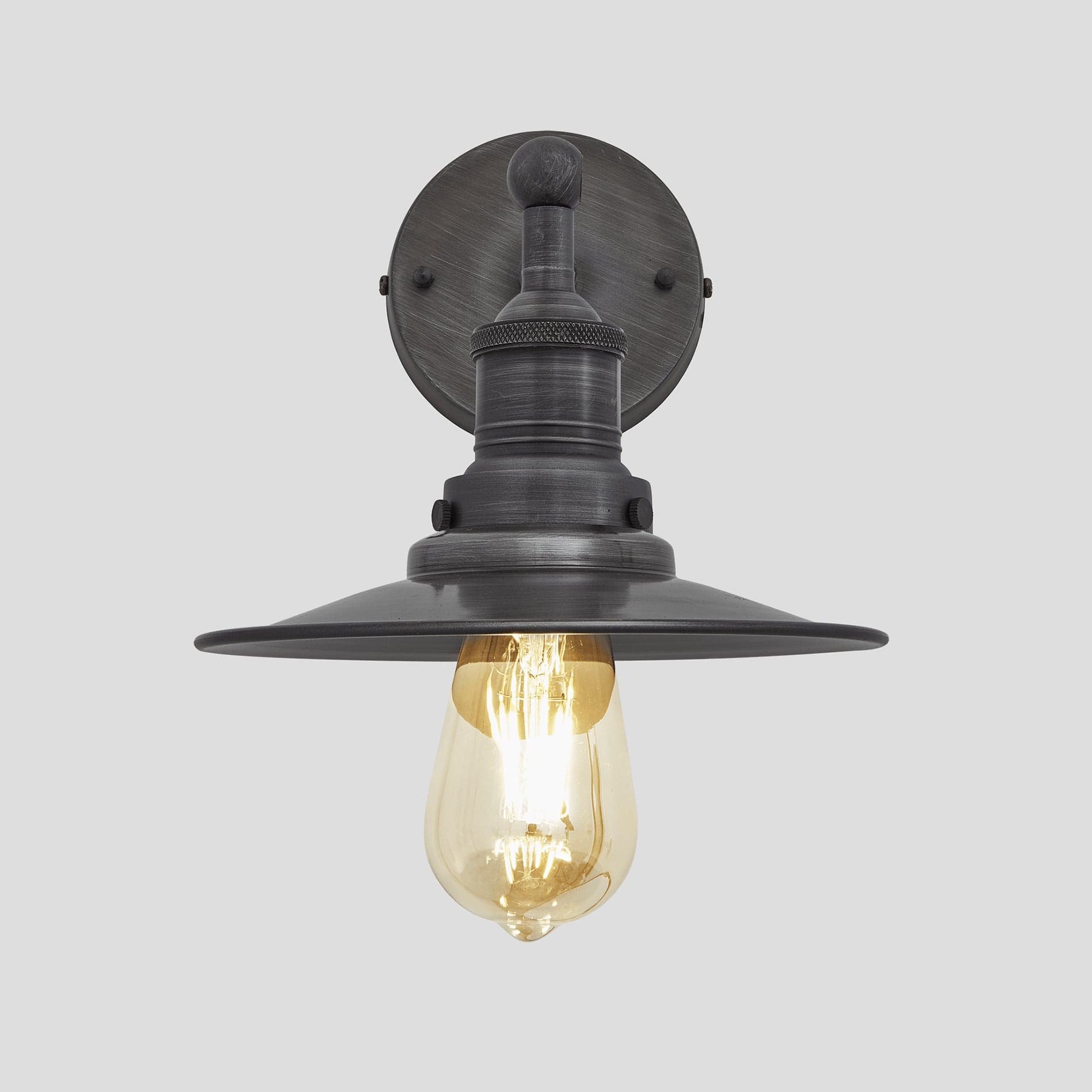 Brooklyn 8" Flat Outdoor Wall Light - Various Finishes - Image 16