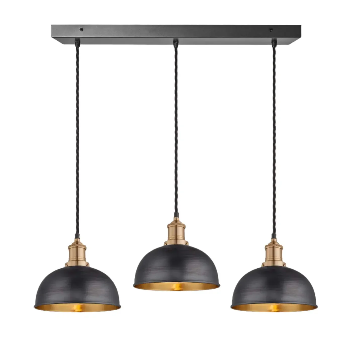 Brooklyn Dome 3 Wire Cluster Lights -Various Finishes - Image 3